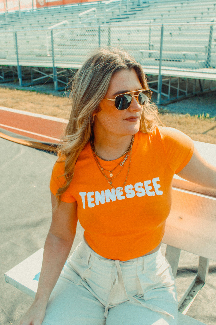 Tennessee, Game Day Cropped Baby Tee