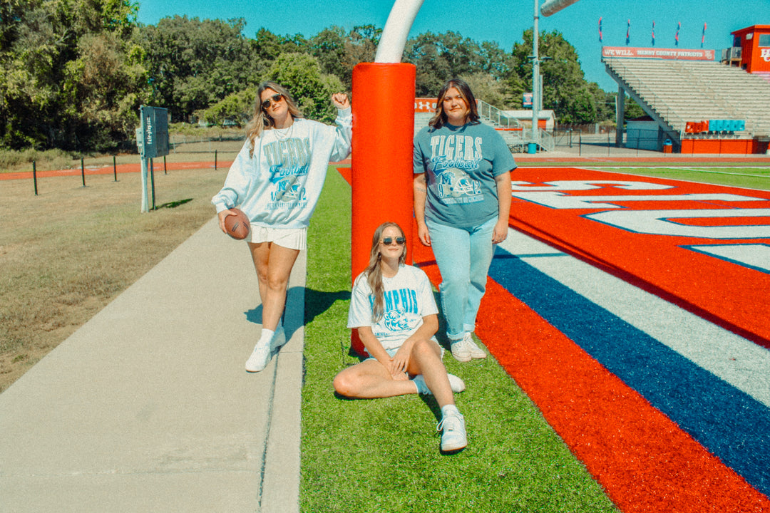 Underground Original Design: 90's Vintage Memphis Tigers Football Oversized TShirt