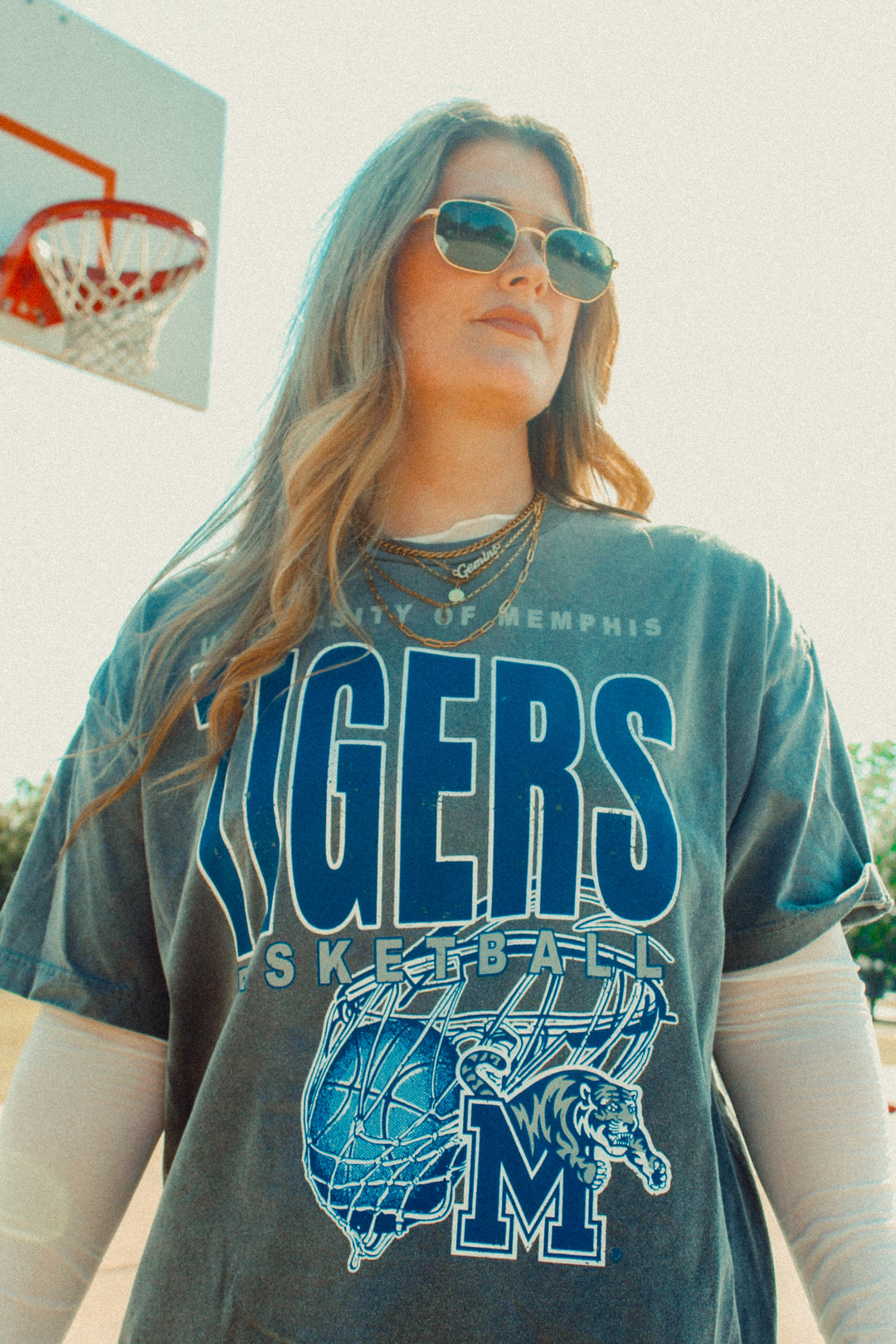 Underground Original Design: 90's Vintage Memphis Tigers Basketball Oversized TShirt