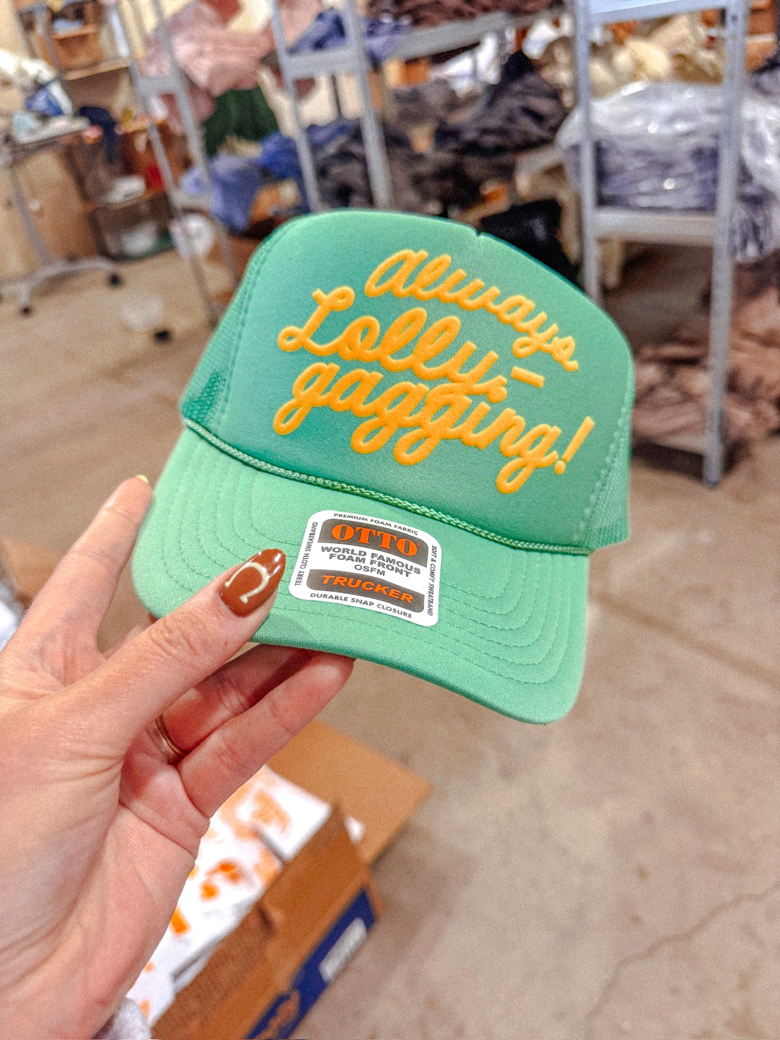 Underground Original Design: Always Lollygagging, PUFF Trucker Hat