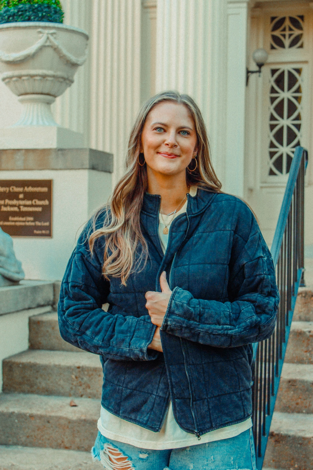 Quilted Oversized Cotton Jacket