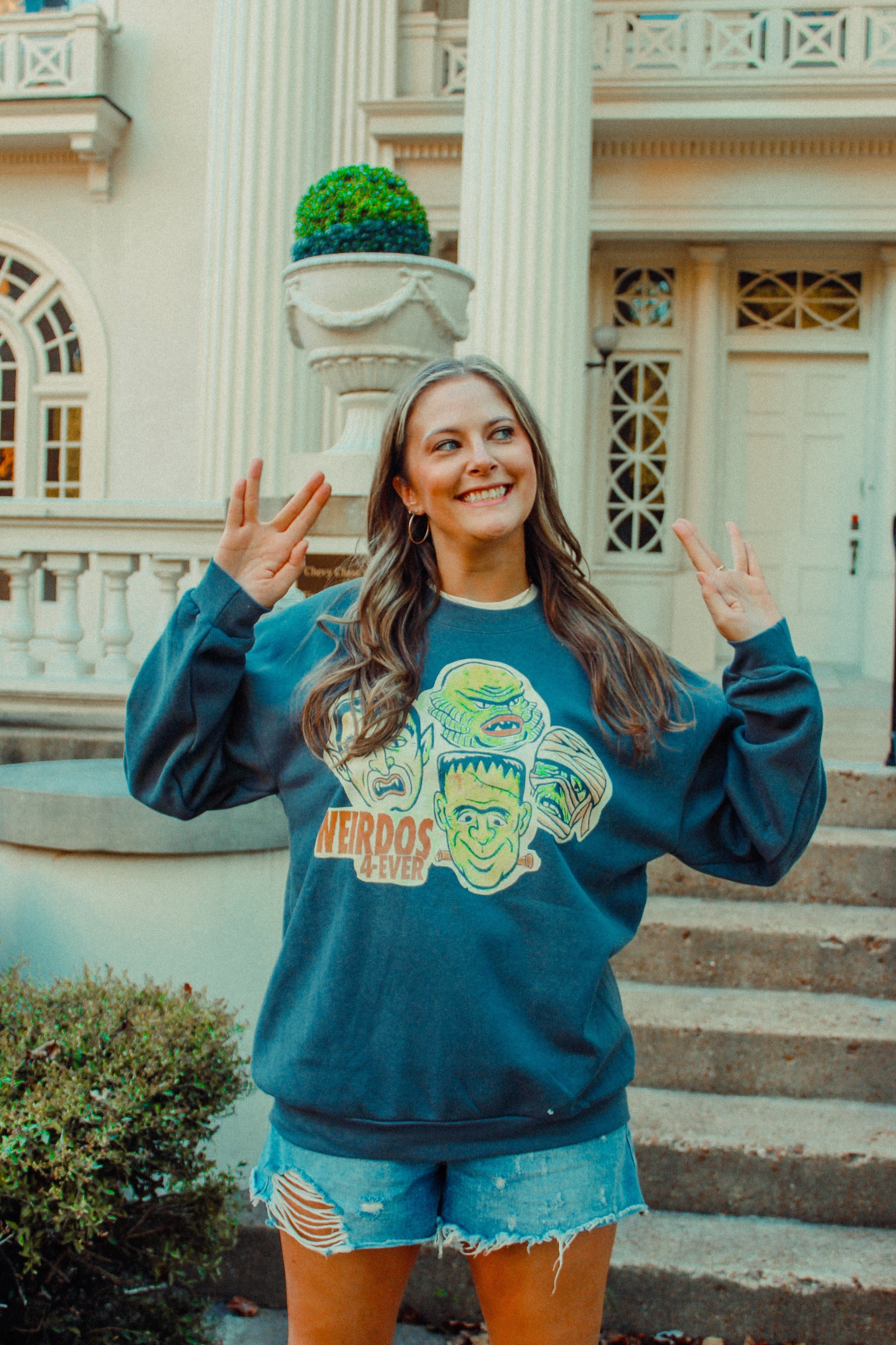 Underground Original Design: Weirdos 4 Ever Relaxed AS Garment Dyed Sweatshirt