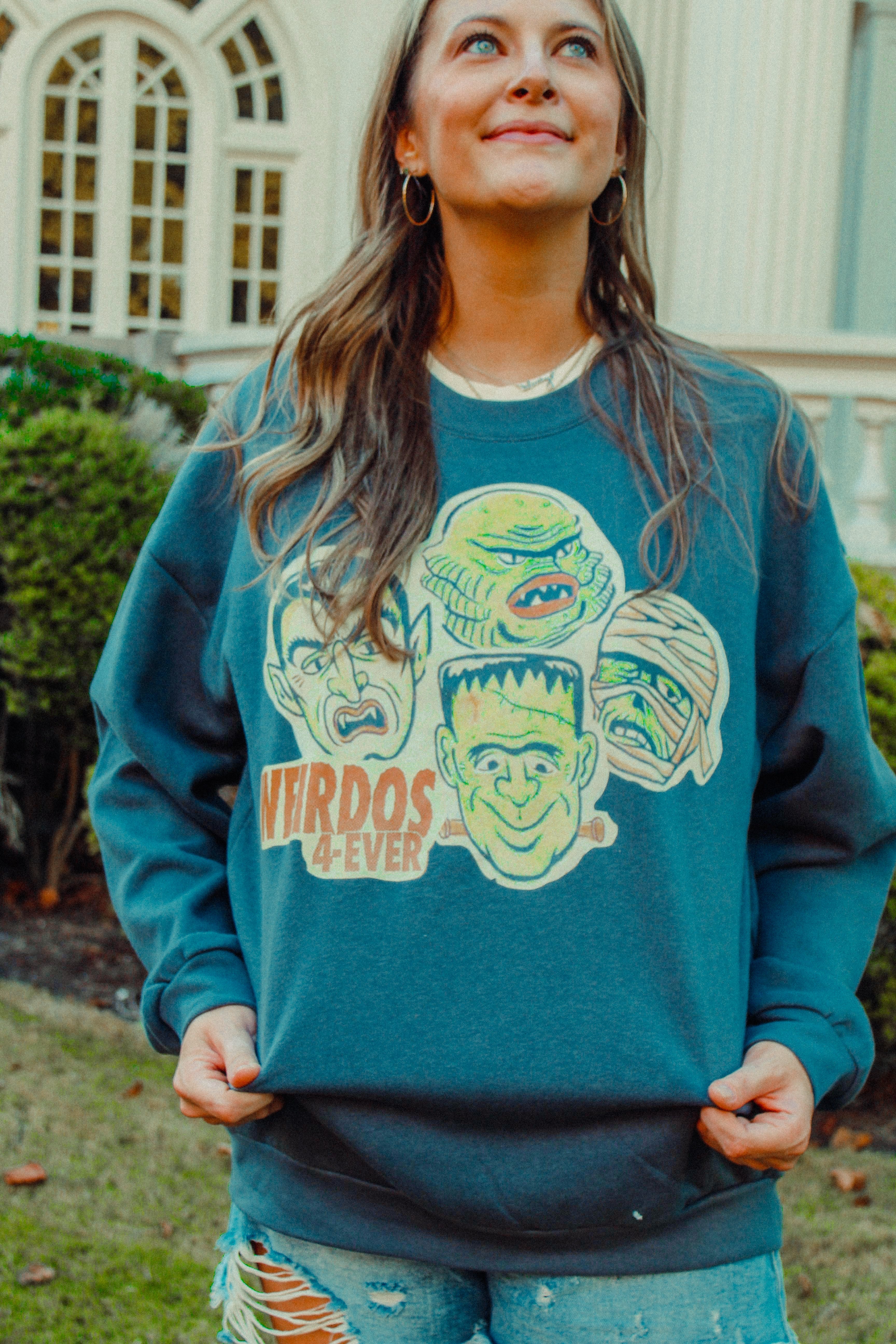 Underground Original Design: Weirdos 4 Ever Relaxed AS Garment Dyed Sweatshirt