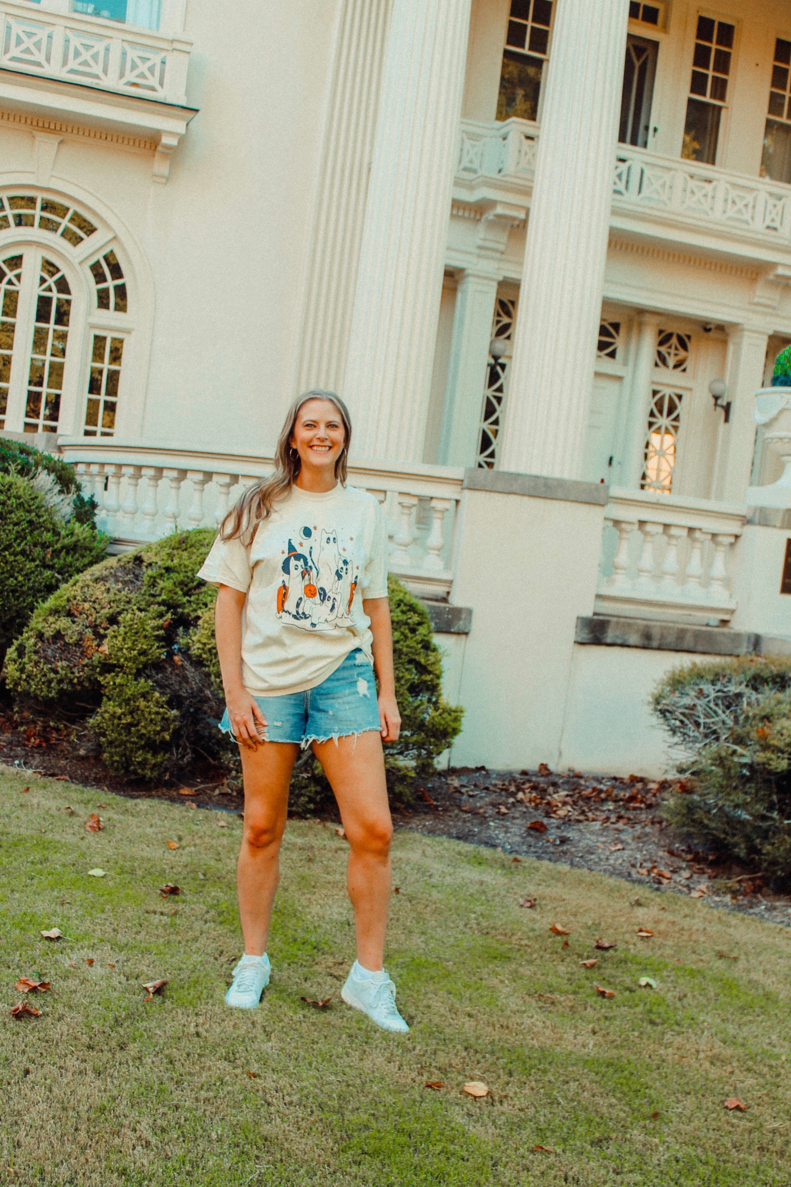 Underground Original Design: Spooky Black Cats Boxy Cotton T-Shirt