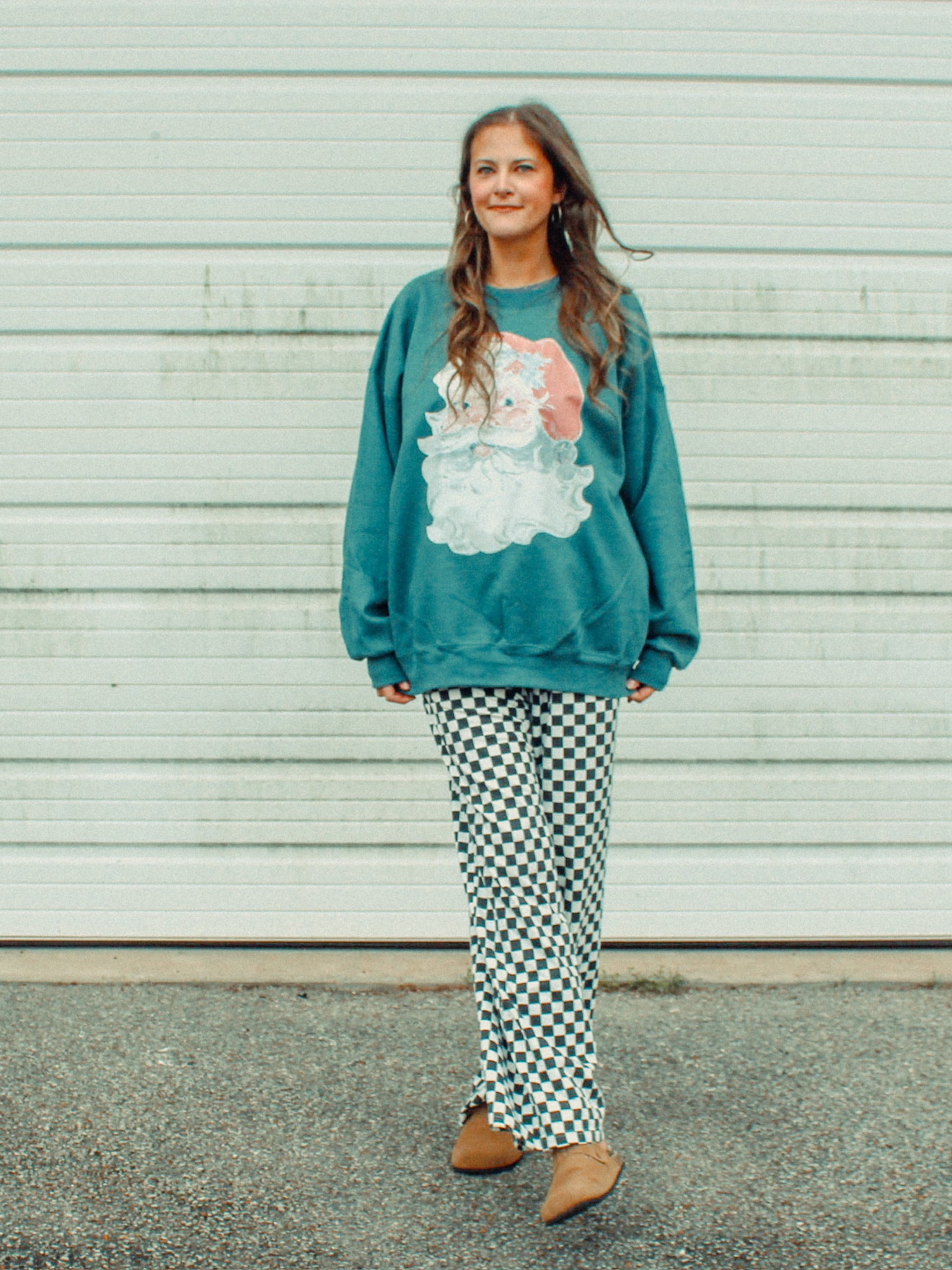 Underground Original Design: Retro Santa Boxy Cotton 90's Sweatshirt