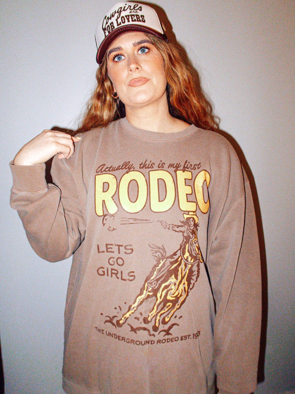 Underground Original Design: This Is My First Rodeo Oversized Vintage Sweatshirt