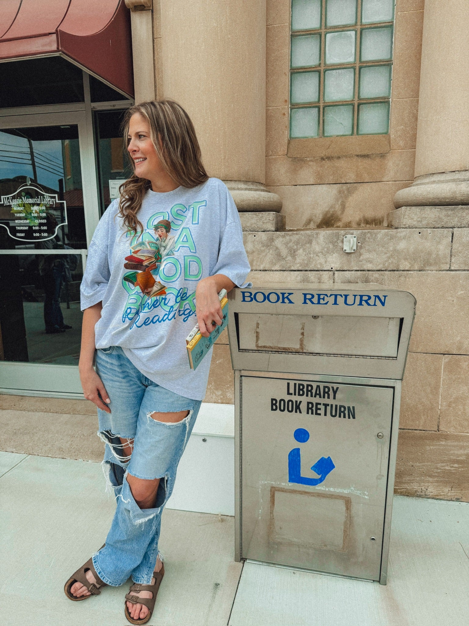 Underground Original Design: Lost in a Good Book Boxy Cotton T-Shirt