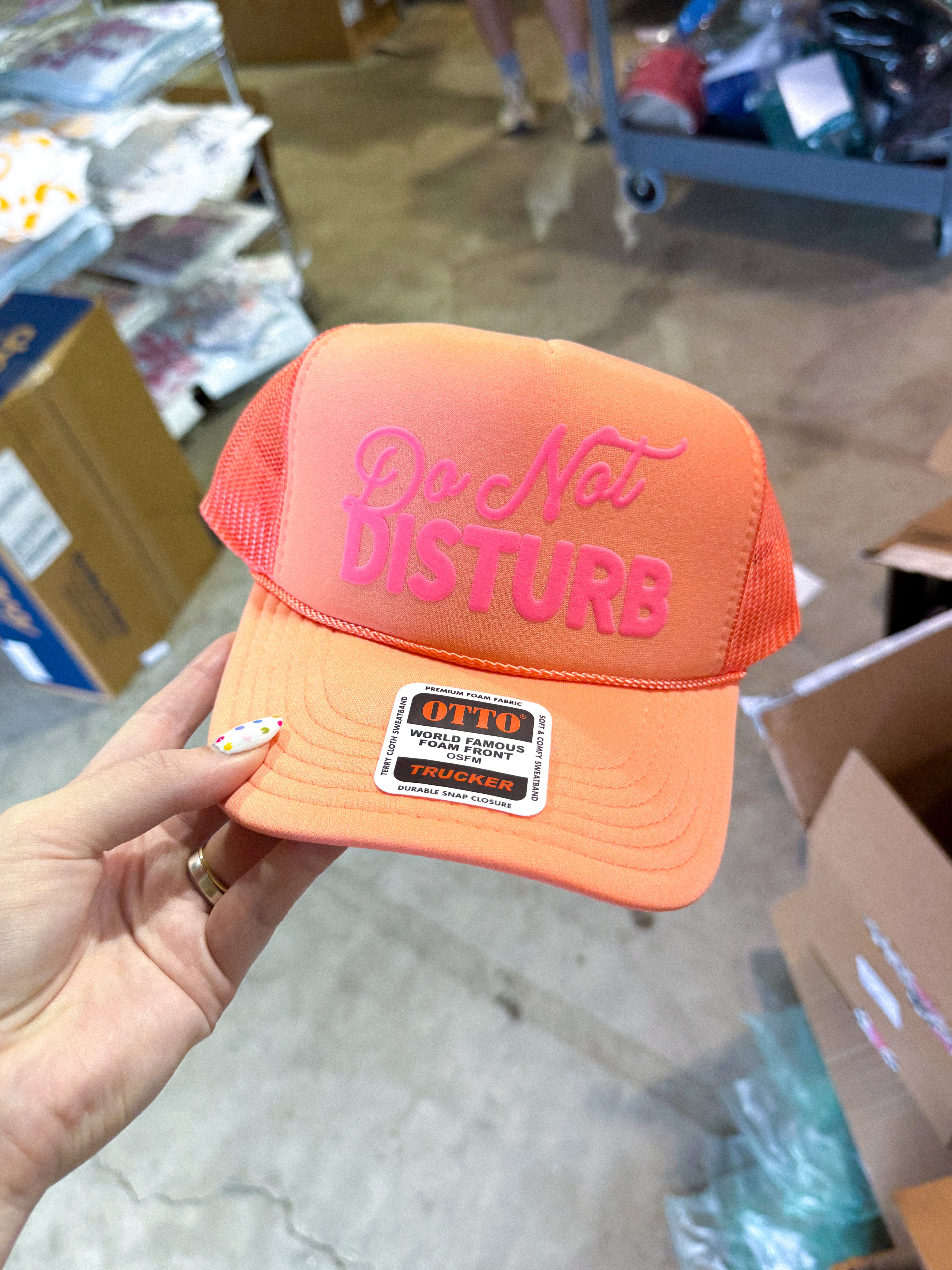 Do Not Disturb, Pink Puff Summer Trucker Hat