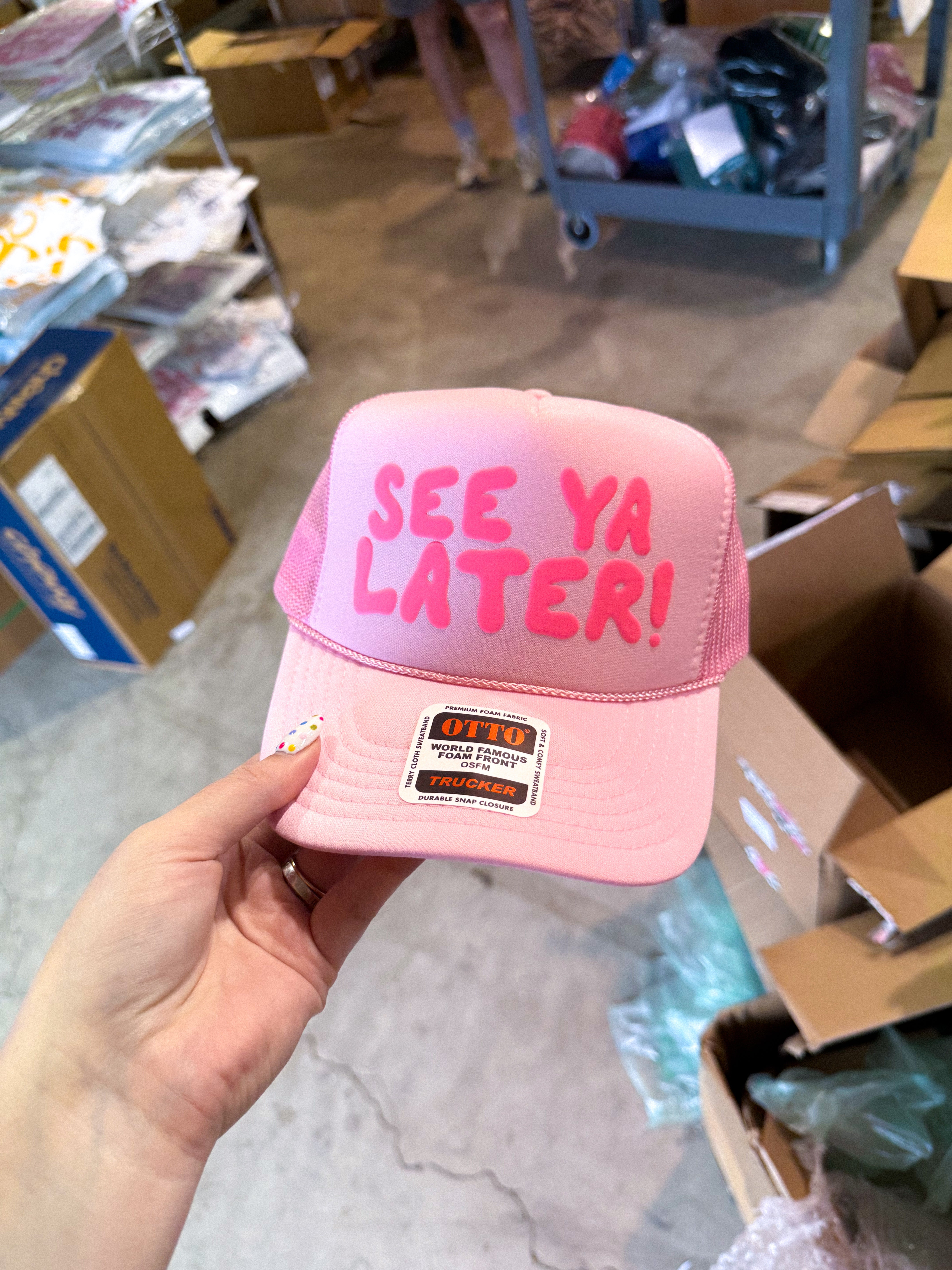 See Ya Later!, Pink Puff Summer Trucker Hat