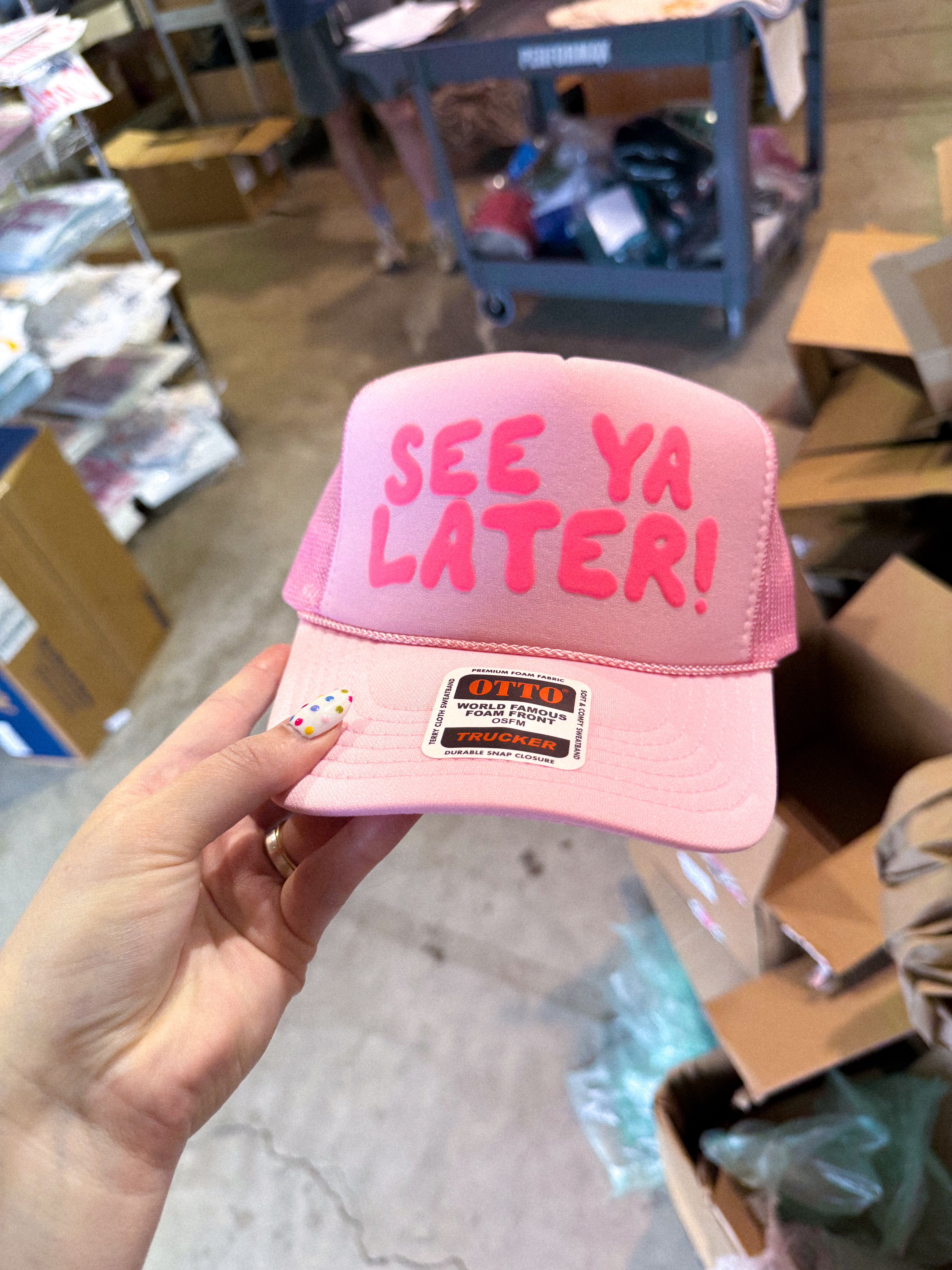 See Ya Later!, Pink Puff Summer Trucker Hat