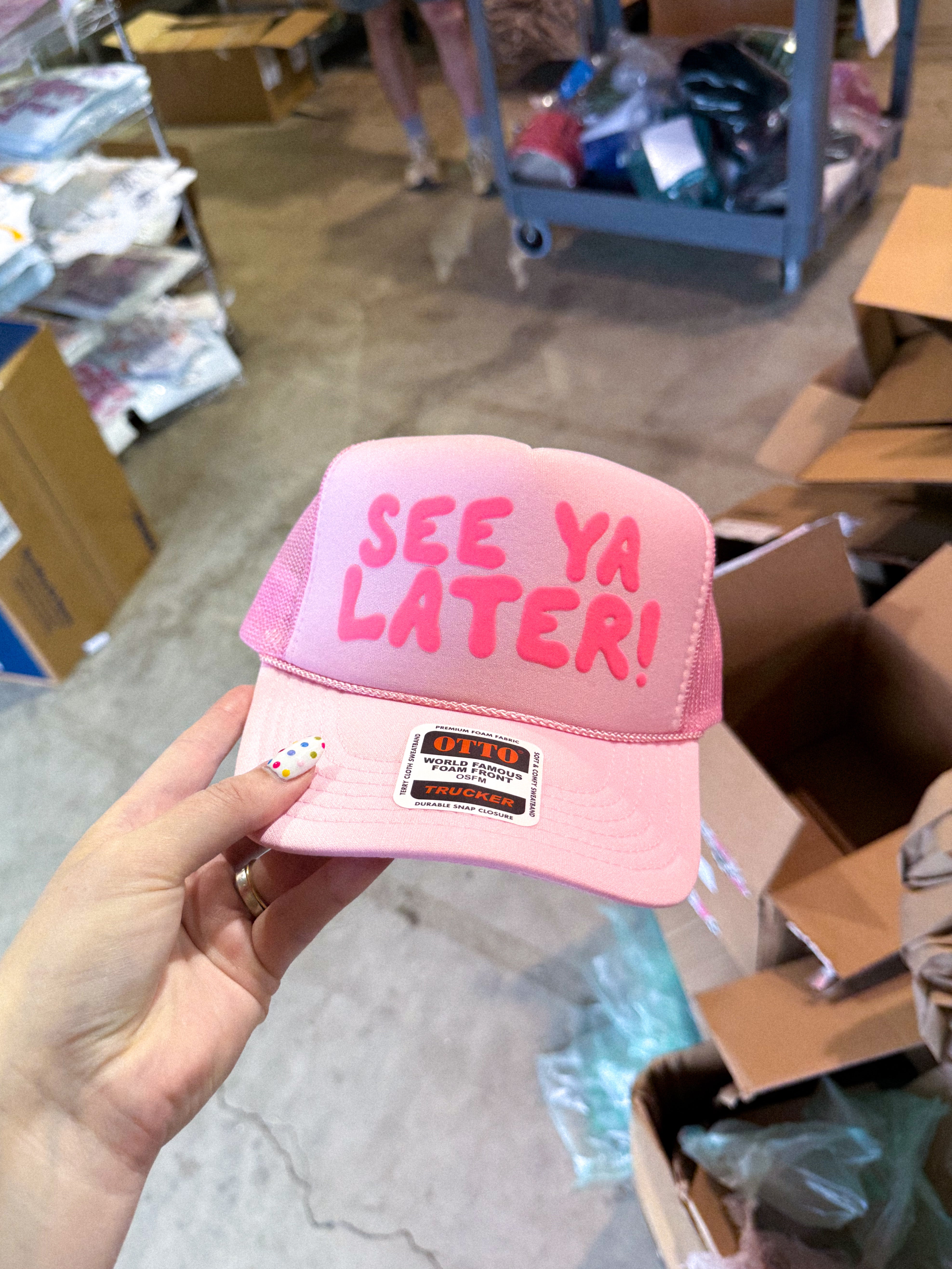 See Ya Later!, Pink Puff Summer Trucker Hat