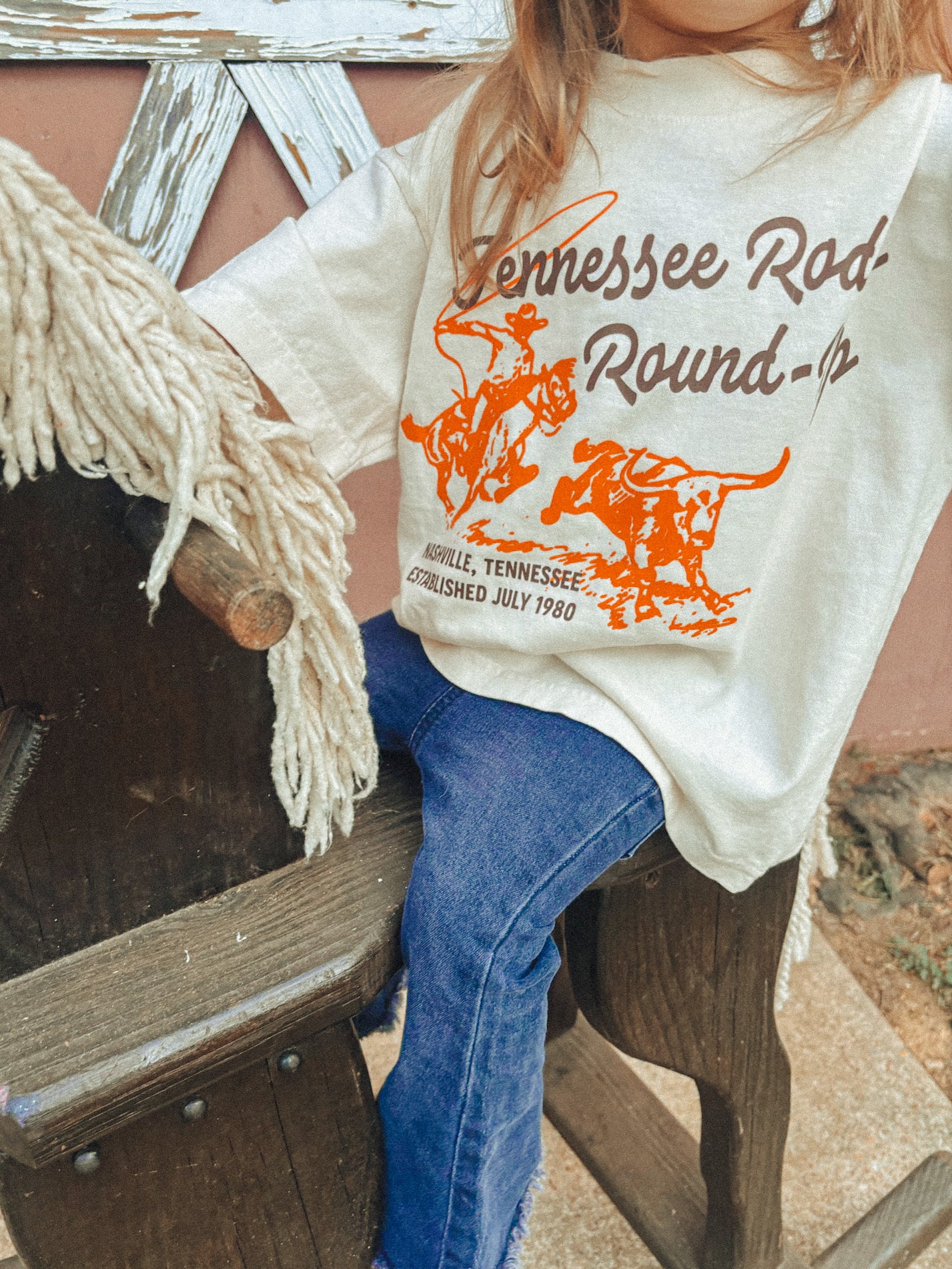 Underground Original Design: * KIDS * Tennessee Rodeo Round-Up Boxy Cotton Kids T-Shirt