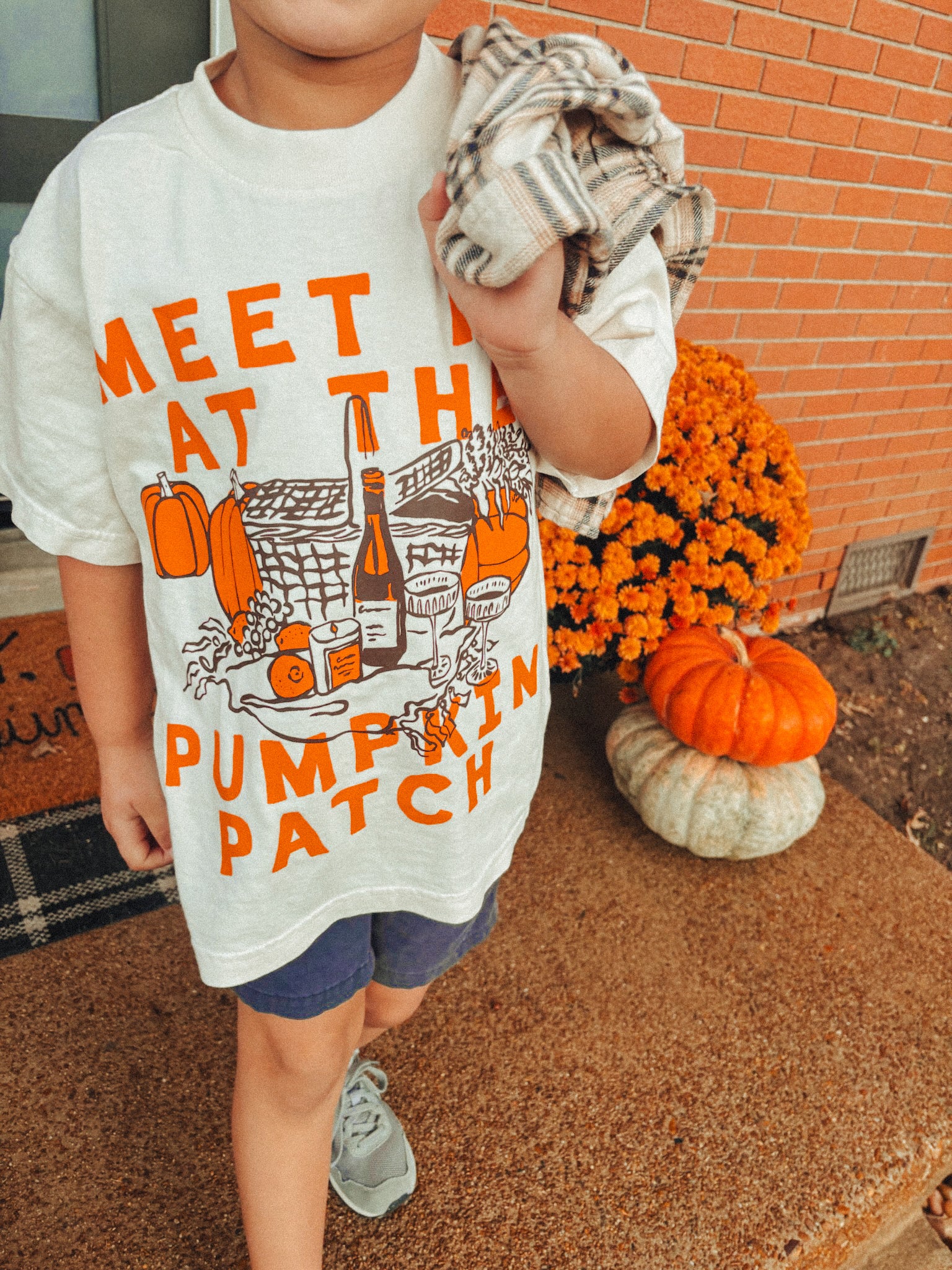 Underground Original Design: * KIDS * Meet Me at the Pumpkin Patch Boxy Cotton Kids T-Shirt