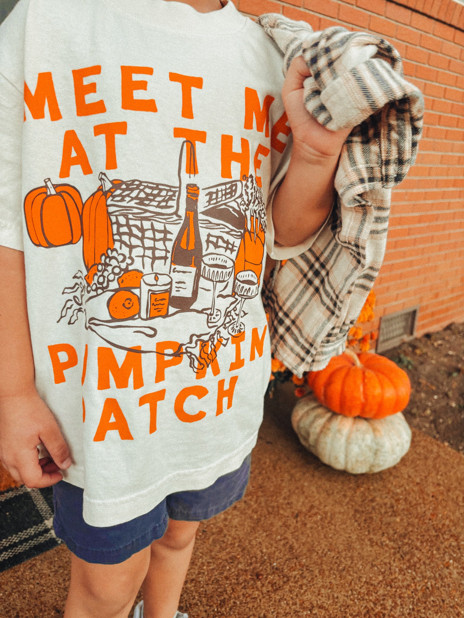 Underground Original Design: * KIDS * Meet Me at the Pumpkin Patch Boxy Cotton Kids T-Shirt