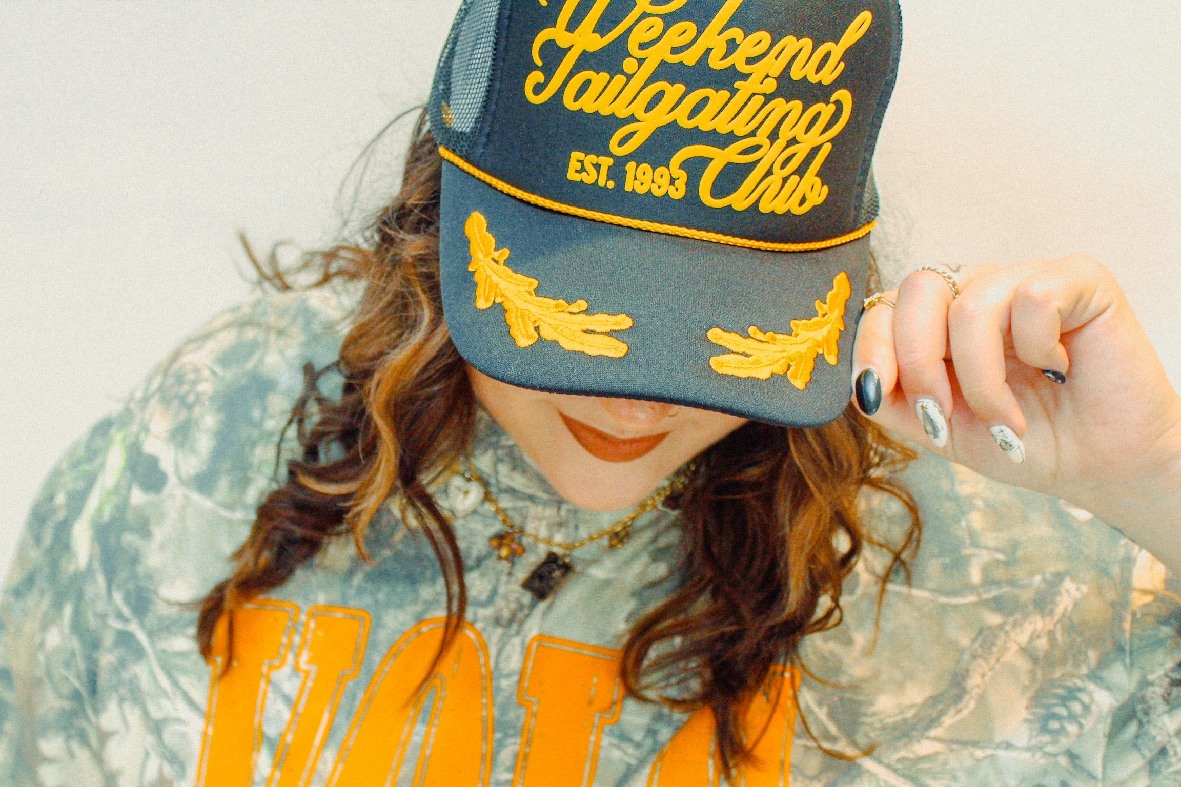Underground Original Design: Weekend Tailgating Club 90's College Trucker Hat