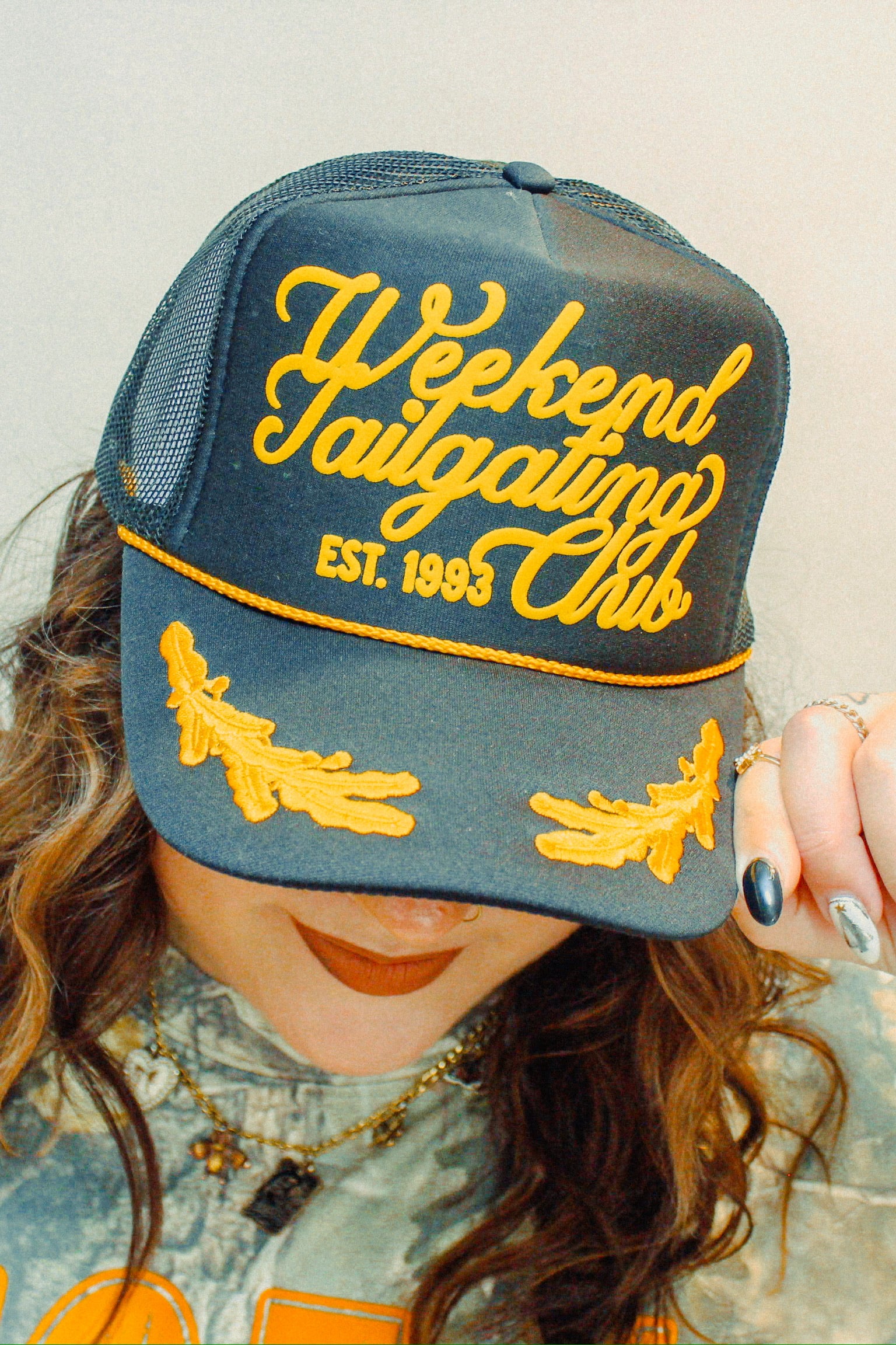 Underground Original Design: Weekend Tailgating Club 90's College Trucker Hat