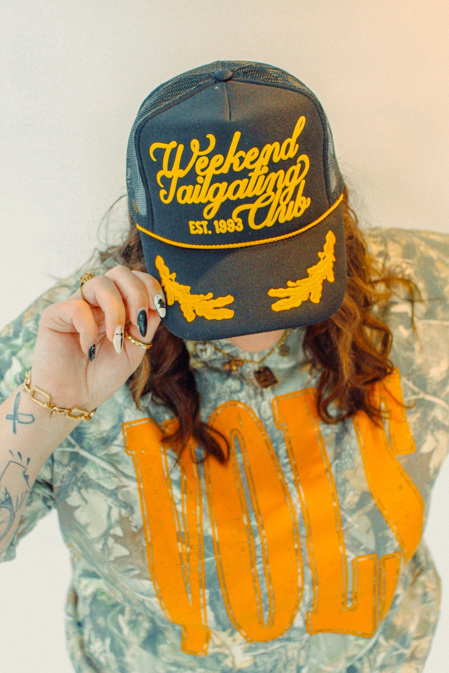 Underground Original Design: Weekend Tailgating Club 90's College Trucker Hat