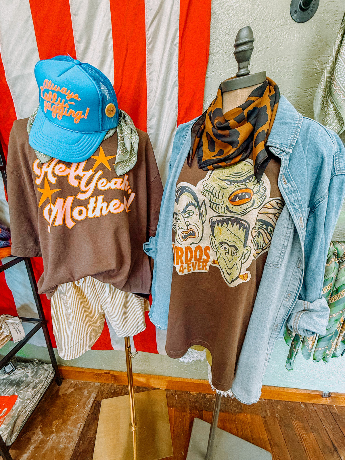 Underground OG: Hell Yeah Mother! Star Detail Boxy Oversized TShirt