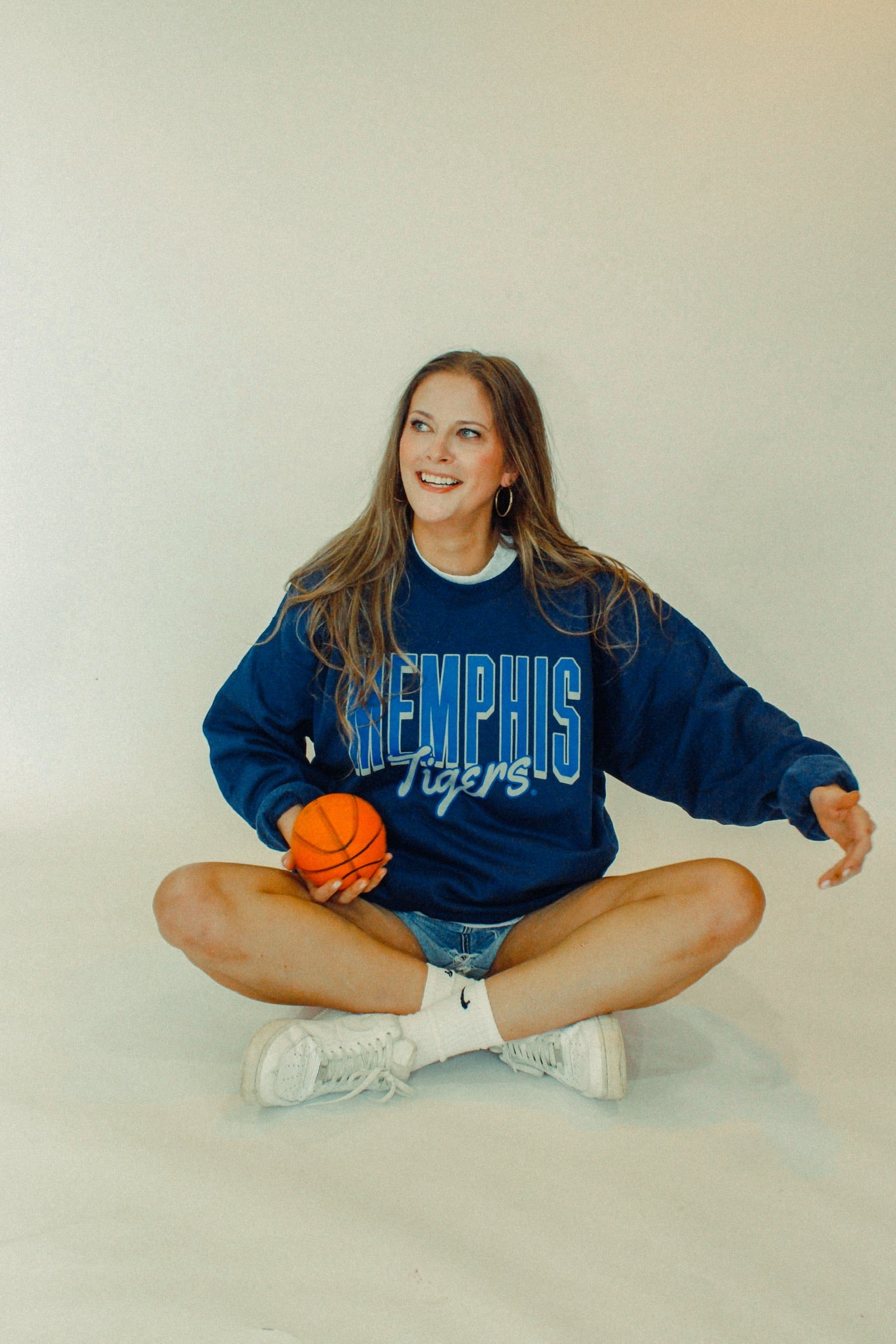 Underground Original Design: Memphis Tigers, Game Day Boxy Cotton Sweatshirt