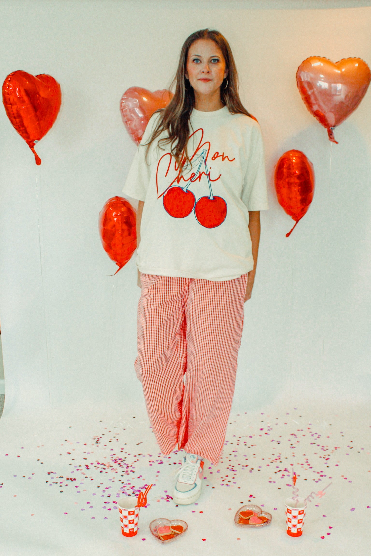 Red Gingham Boxer Pants