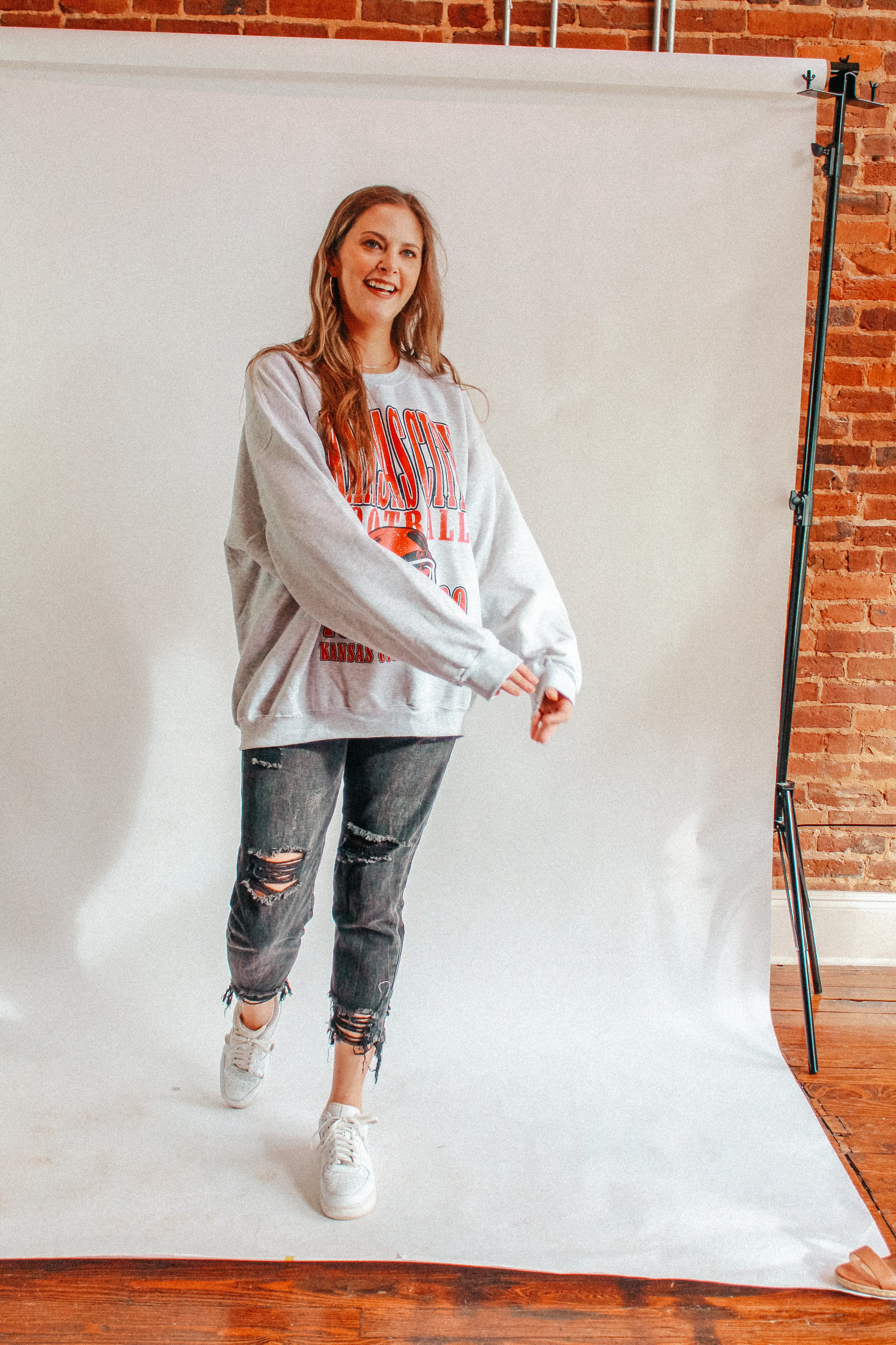 Underground Original Design: Kansas City Football Oversized 90s Sweatshirt