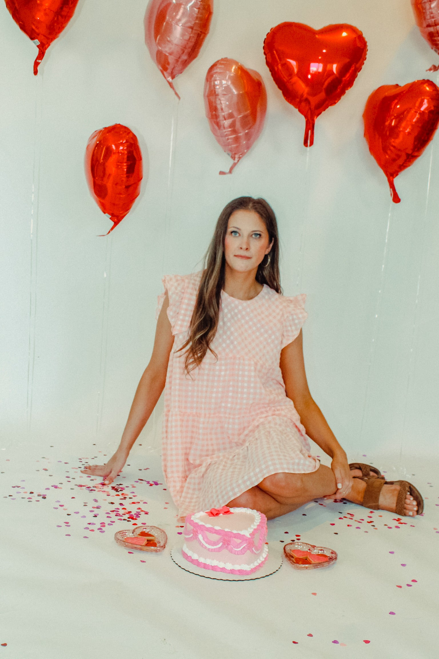 Seersucker Gingham Check Dress | Reg & Curvy