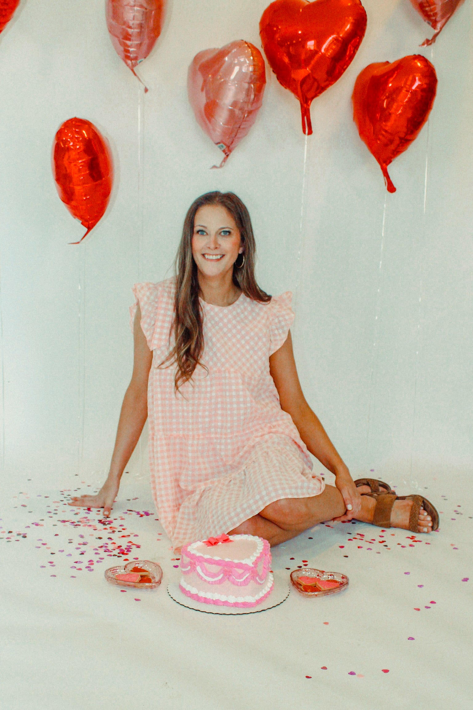 Seersucker Gingham Check Dress | Reg & Curvy