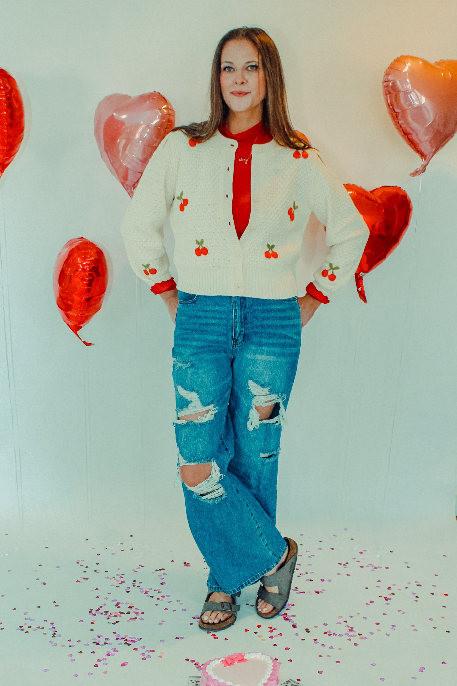 Chunky Cherry Cardigan