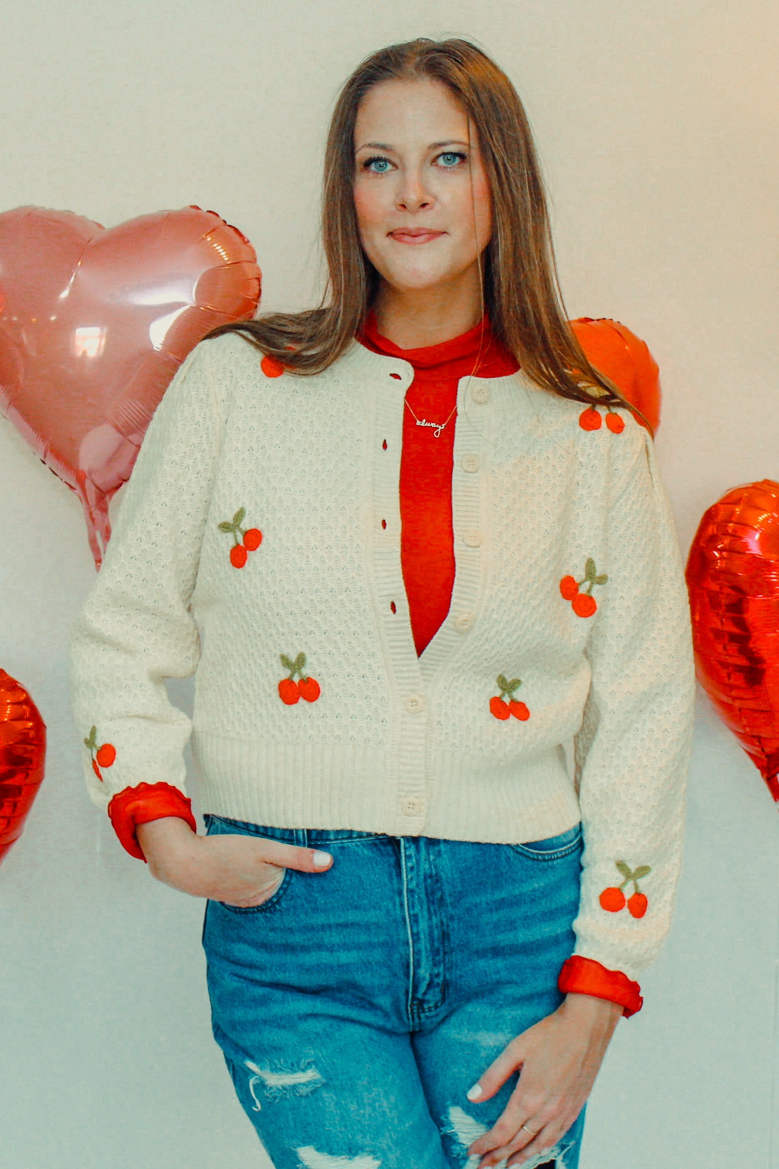 Chunky Cherry Cardigan