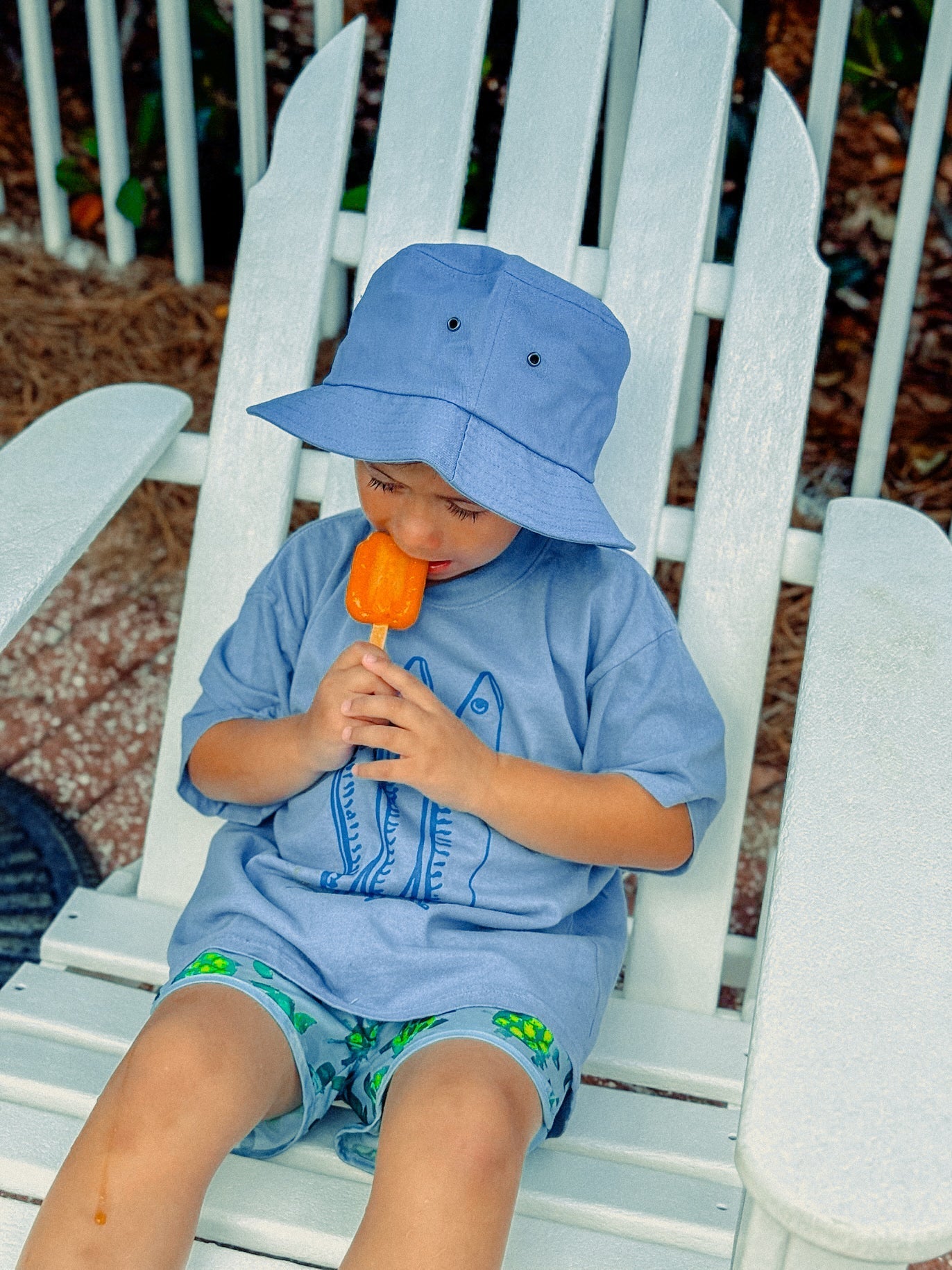 Underground Original Design: * KIDS * Summer Three Little Fish Boxy Kids T-Shirt