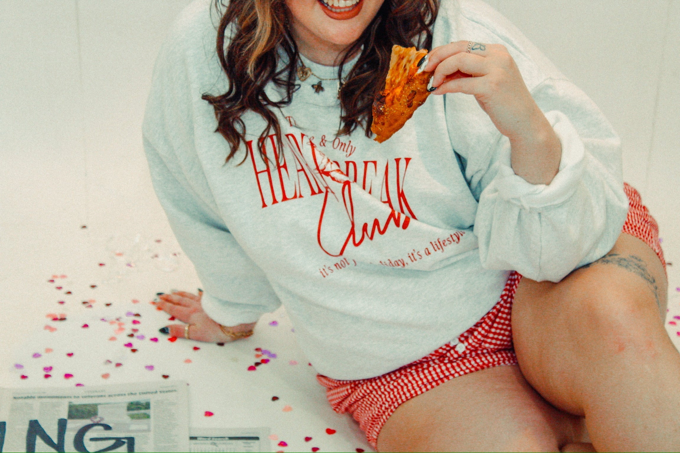 Underground Original Design: Heart Beak Club Boxy Cotton Sweatshirt