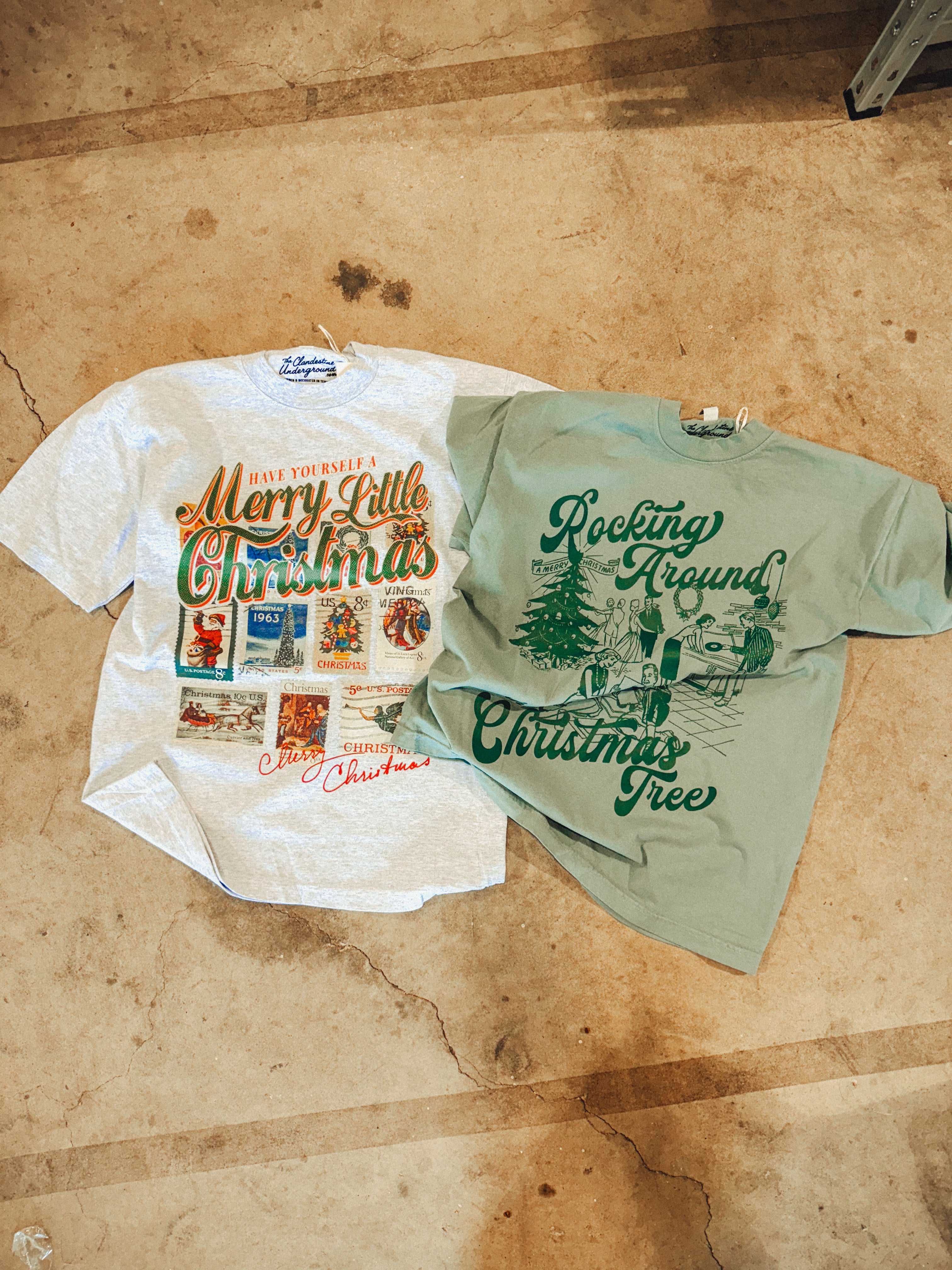 Underground Original Design: Rocking Around the Christmas Tree Boxy Cotton T-Shirt