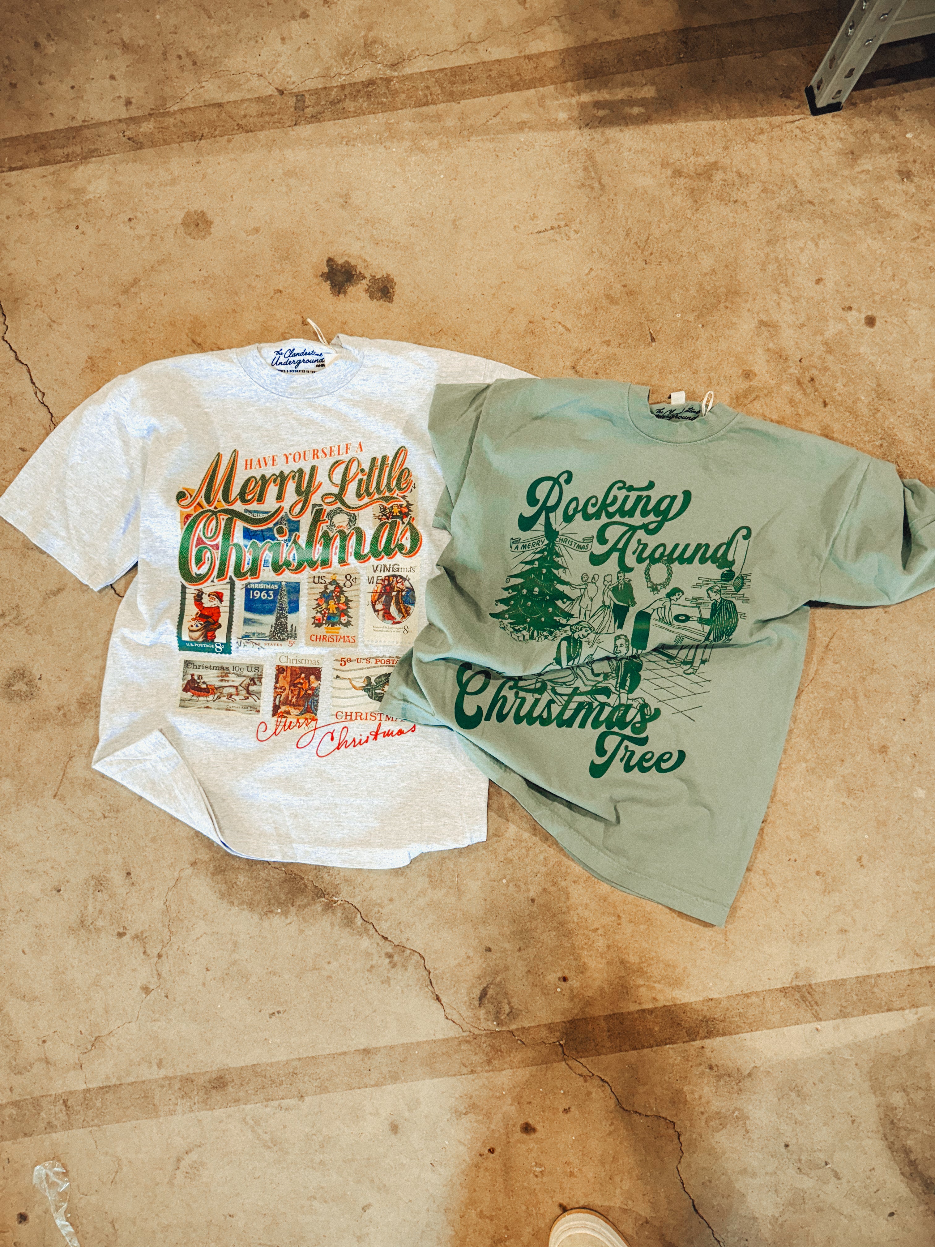 Underground Original Design: Rocking Around the Christmas Tree Boxy Cotton T-Shirt