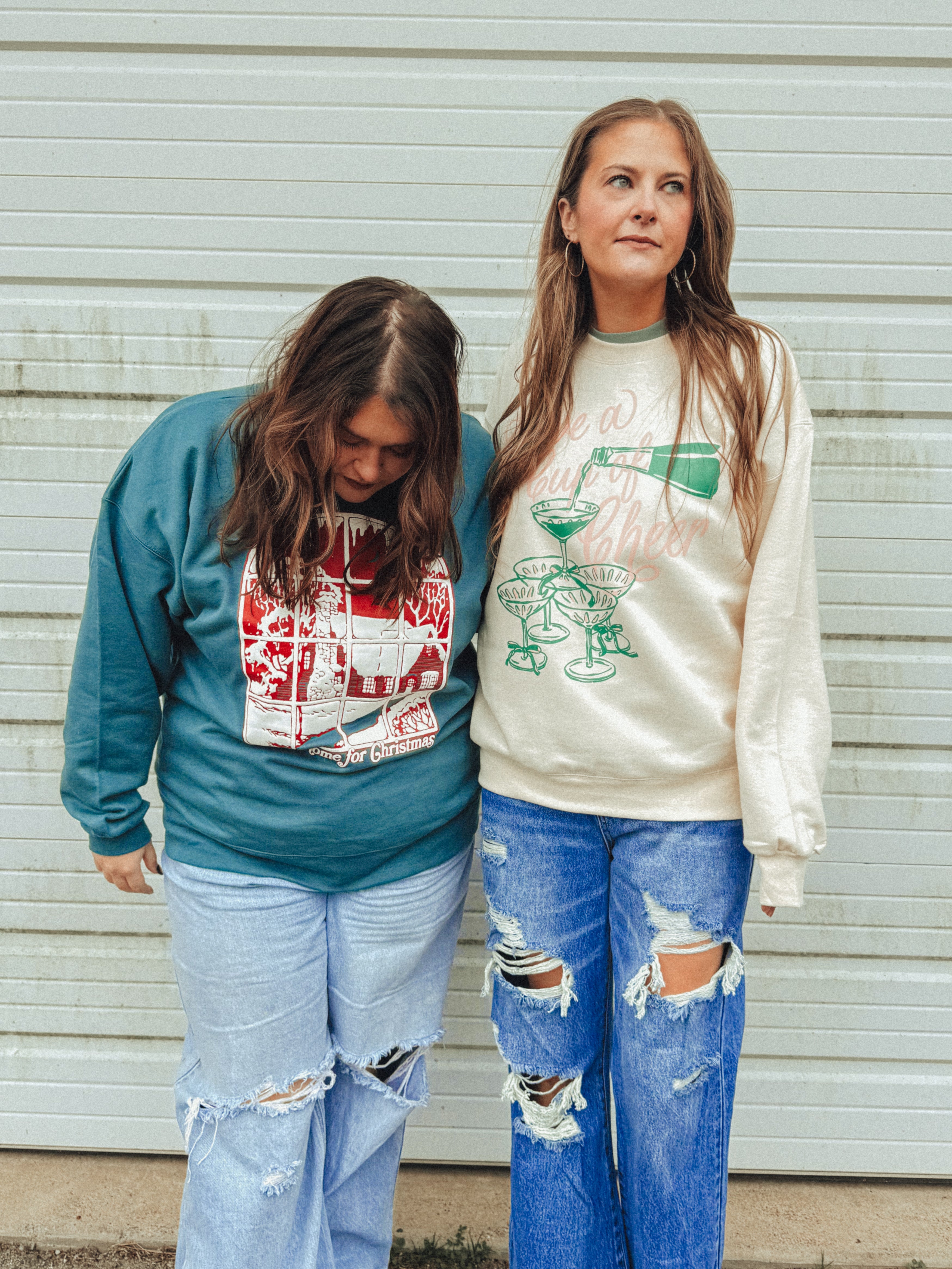 Underground Original Design: Have a Cup of Cheer Boxy Cotton Sweatshirt