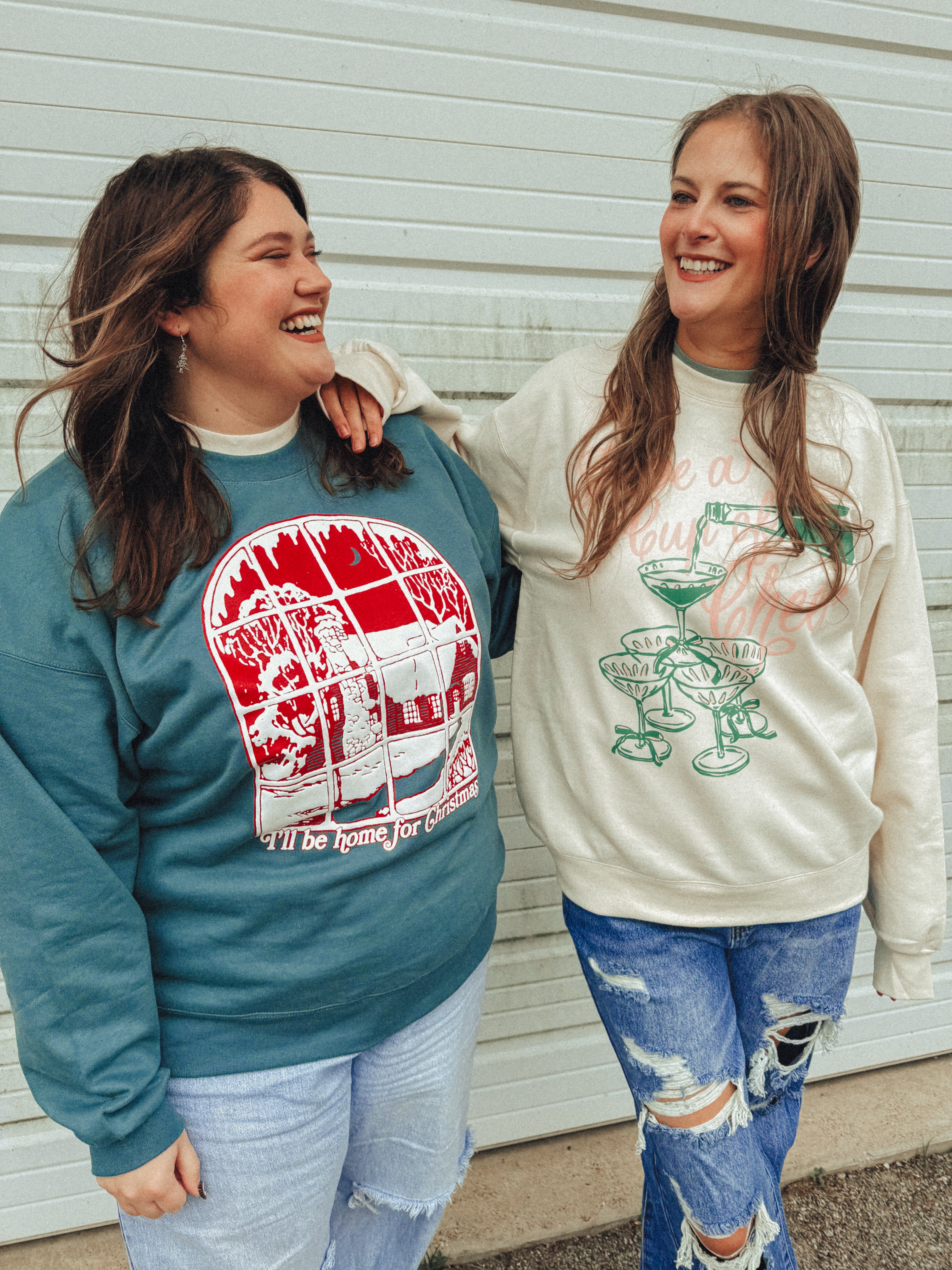 Underground Original Design: Have a Cup of Cheer Boxy Cotton Sweatshirt