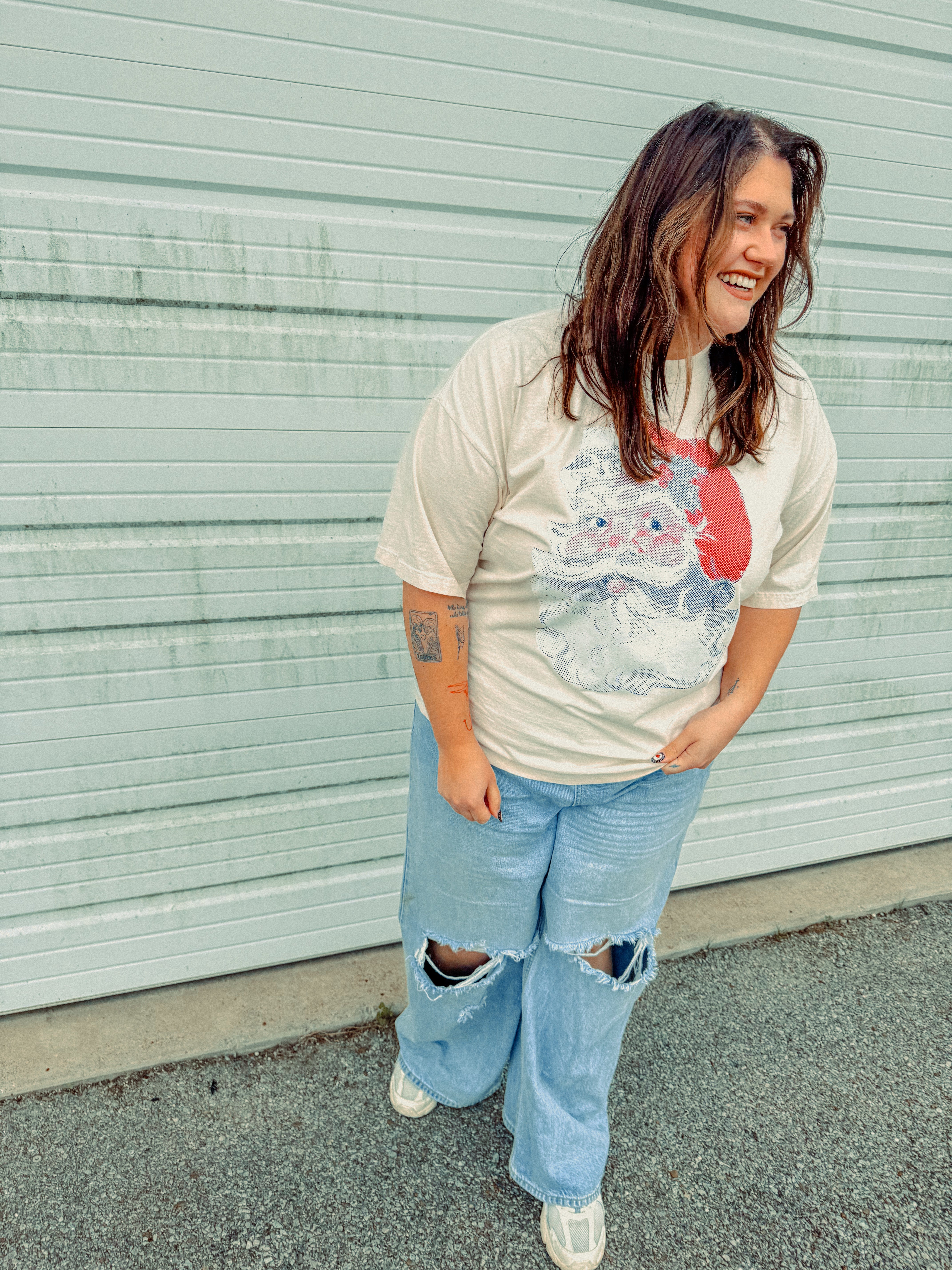 Underground Original Design: Retro Santa Boxy Cotton T-Shirt