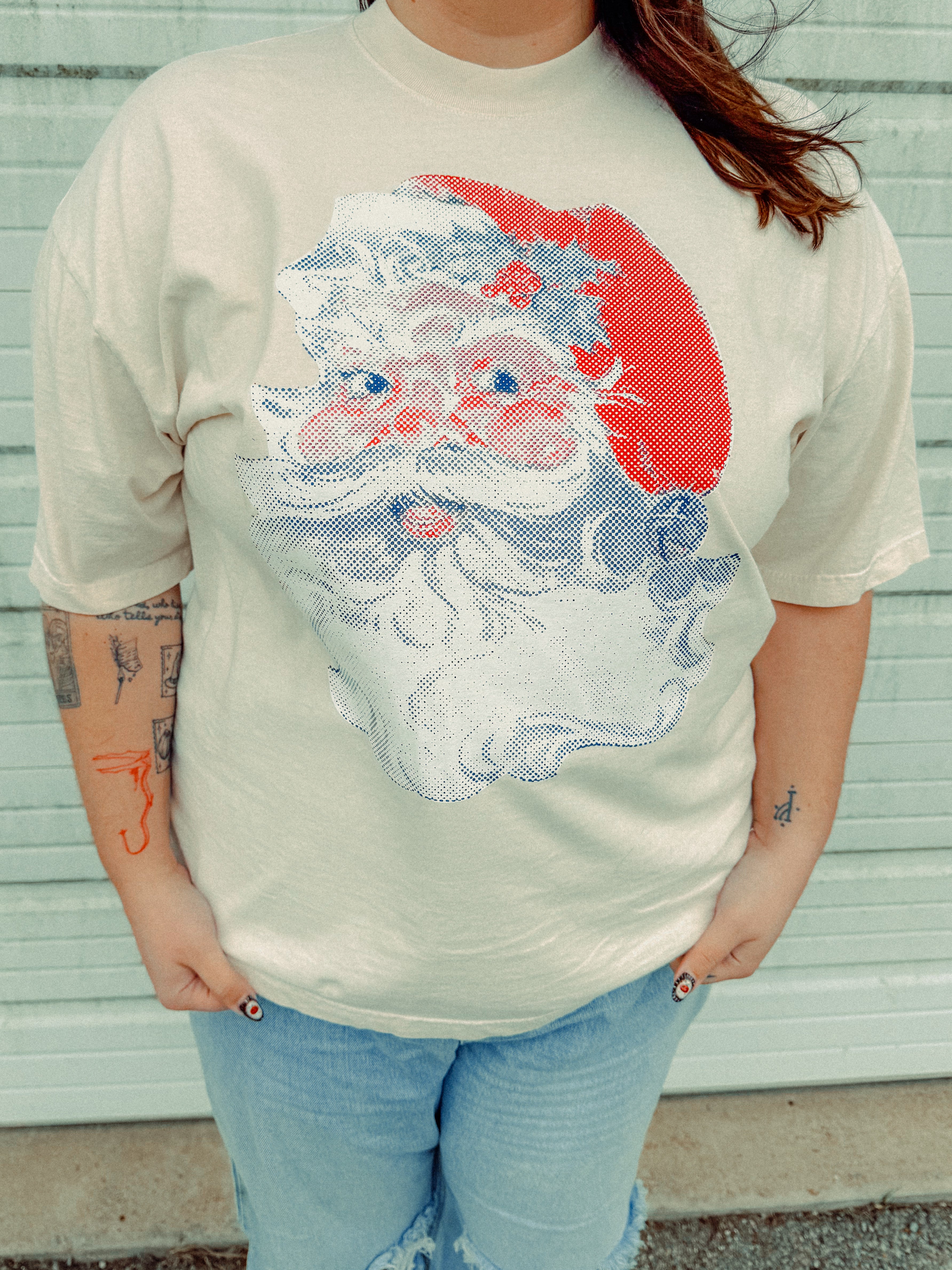 Underground Original Design: Retro Santa Boxy Cotton T-Shirt