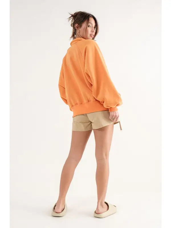 GBO Oversized Henley Pullover