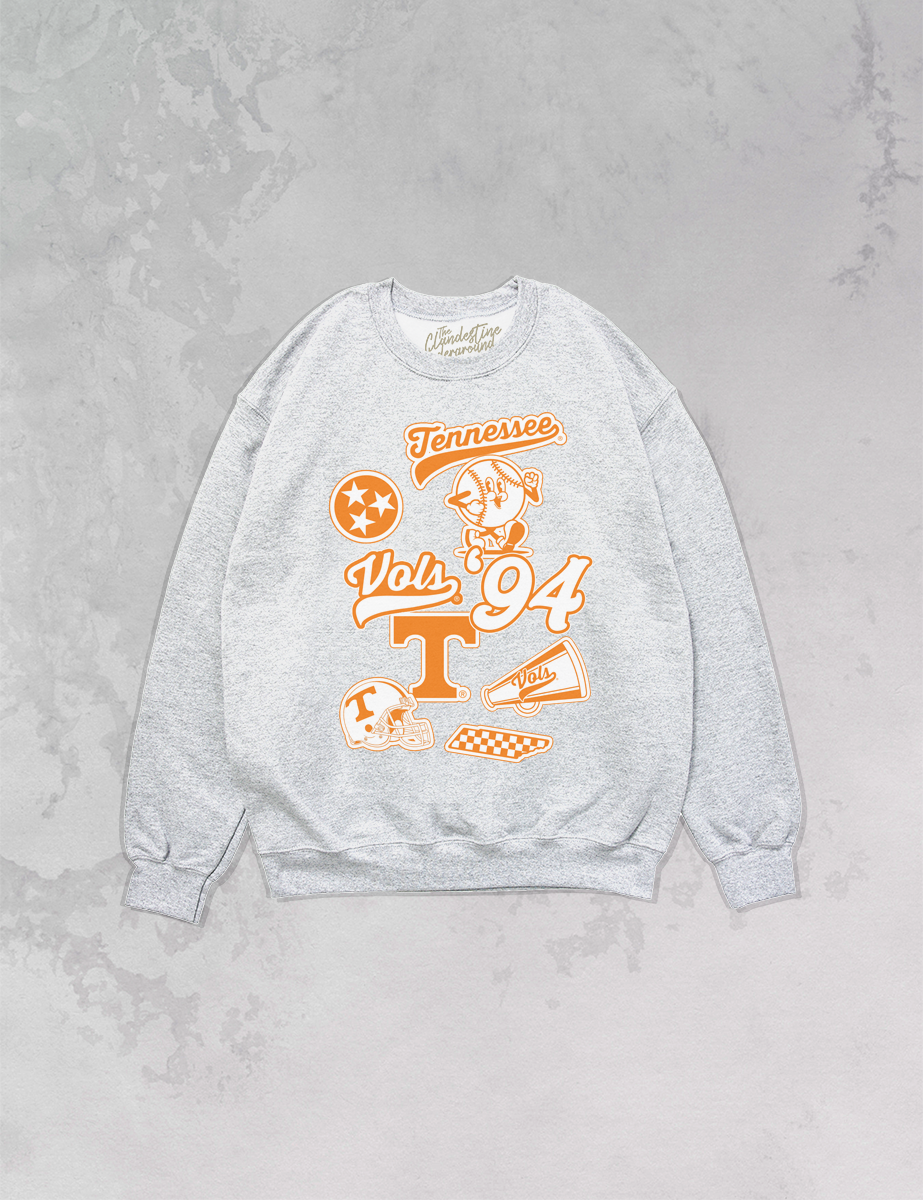 Underground Original Design: Tennessee Vols Collage Oversized 90s Sweatshirt