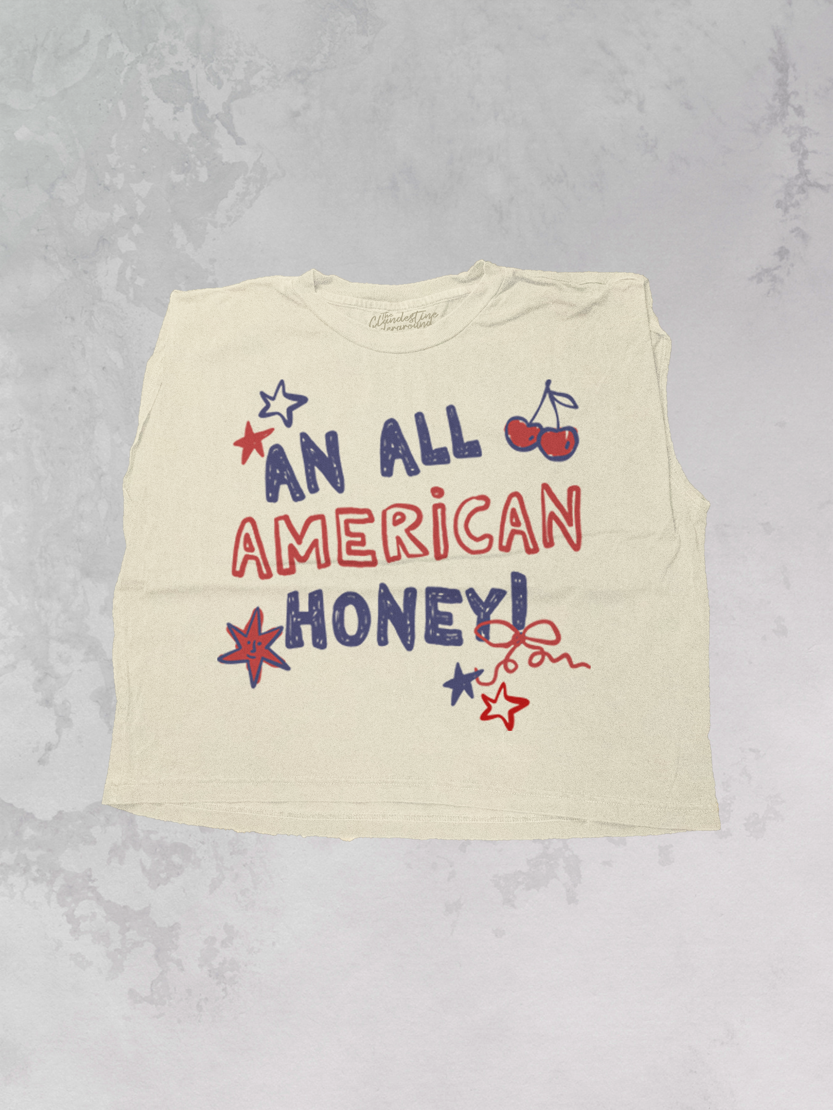 All American Honey, Summer Cropped Muscle Tank