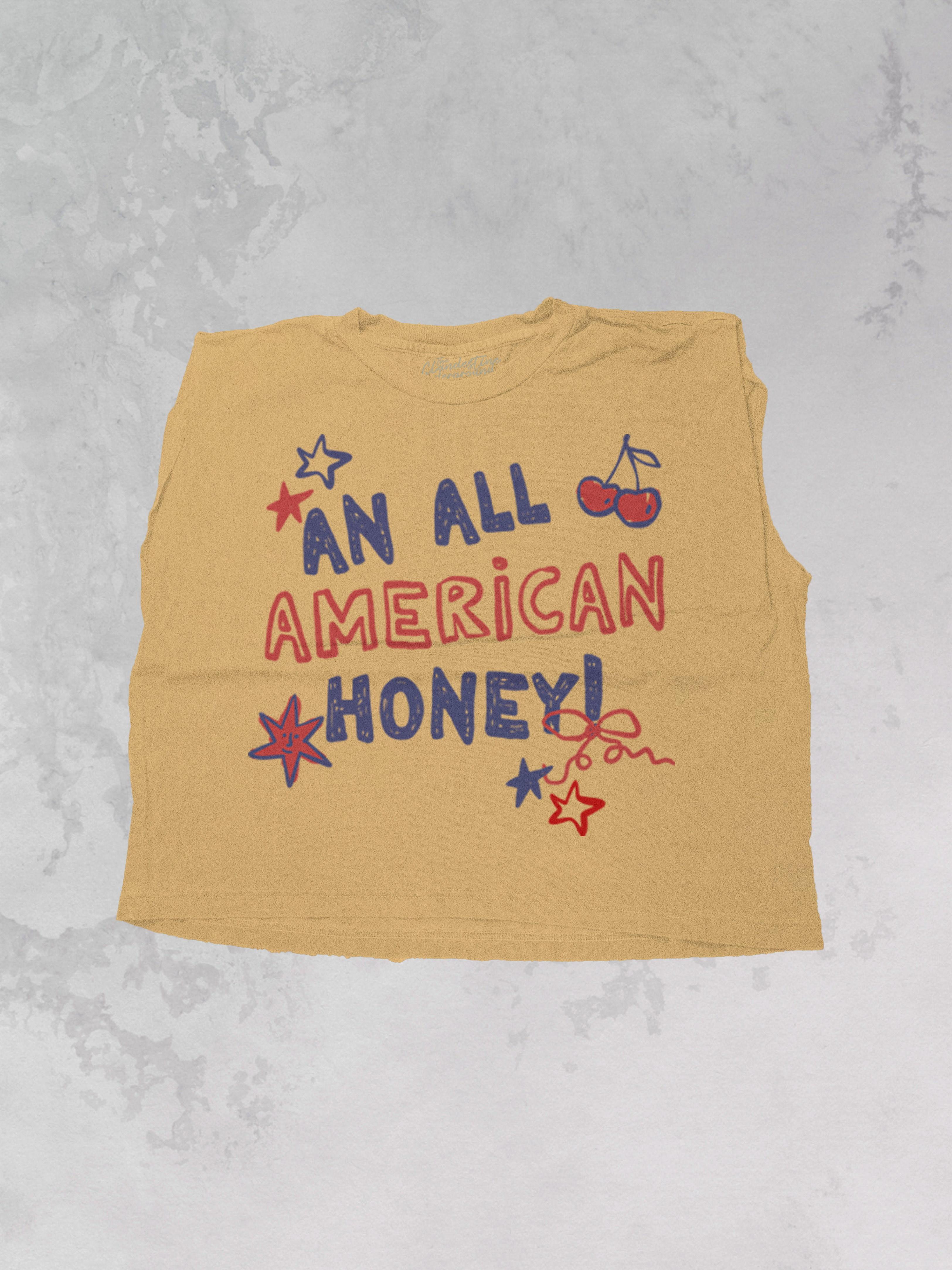 All American Honey, Summer Cropped Muscle Tank