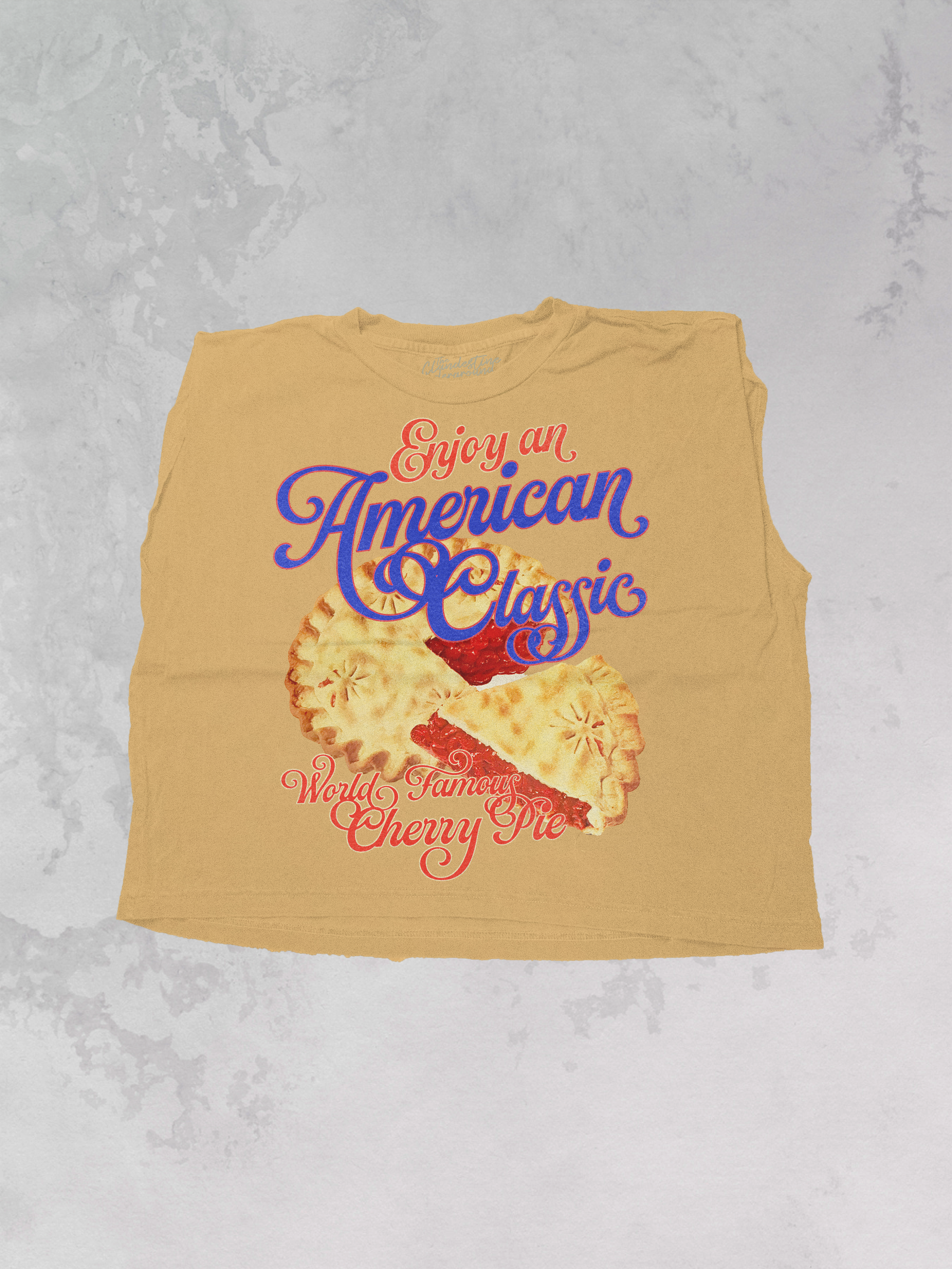 Underground Original Design: Cherry Pie, An American Classic Cropped Muscle Tank