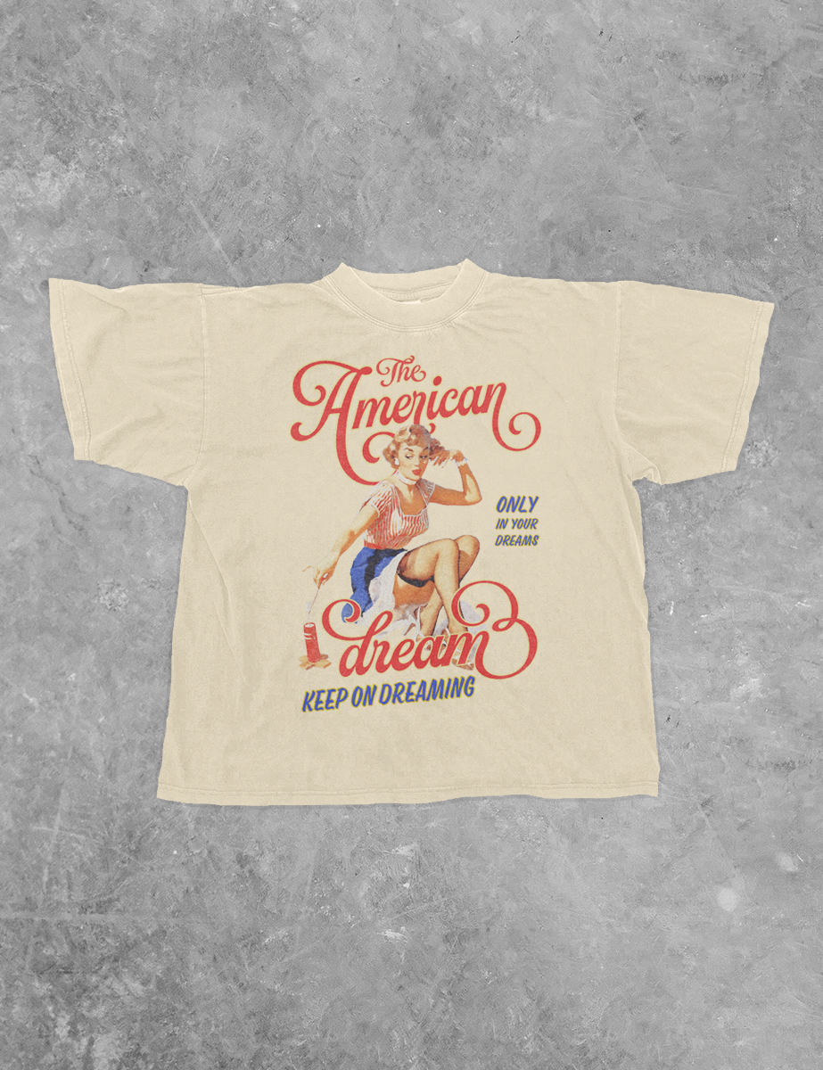 Underground Original Design: The American Dream, In Your Dreams Boxy Cotton T-Shirt