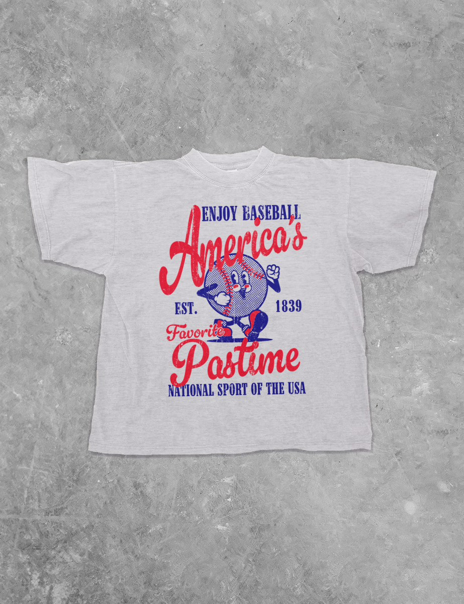 Underground Original Design: Enjoy Baseball, America's Favorite Boxy Cotton TShirt