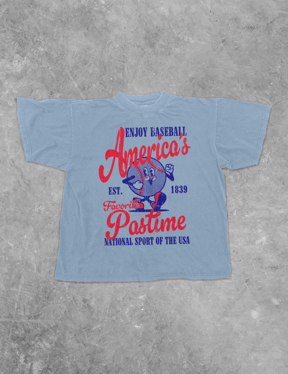 Underground Original Design: Enjoy Baseball, America's Favorite Boxy Cotton TShirt