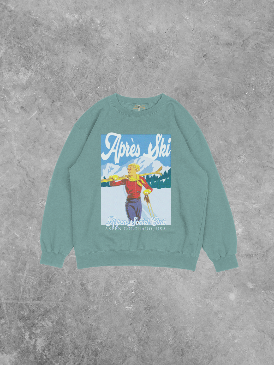 Apres Ski Social Club, Recycled Relaxed  American Apparel Sweatshirt