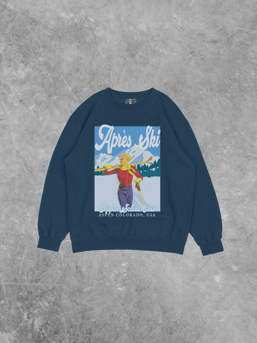 Apres Ski Social Club, Recycled Relaxed  American Apparel Sweatshirt