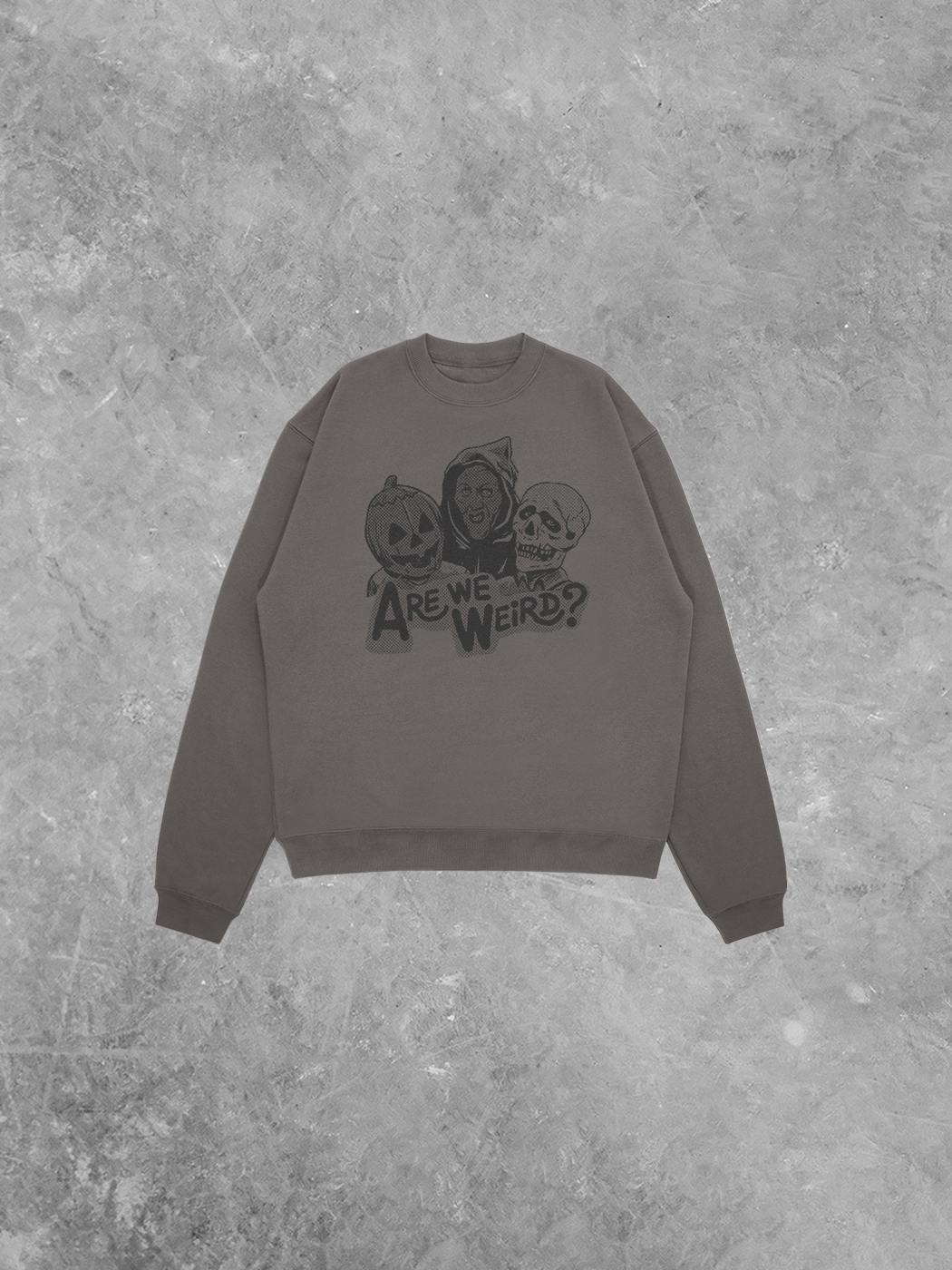 Underground Original Design: Are We Weird, Halloween AS Relaxed Sweatshirt