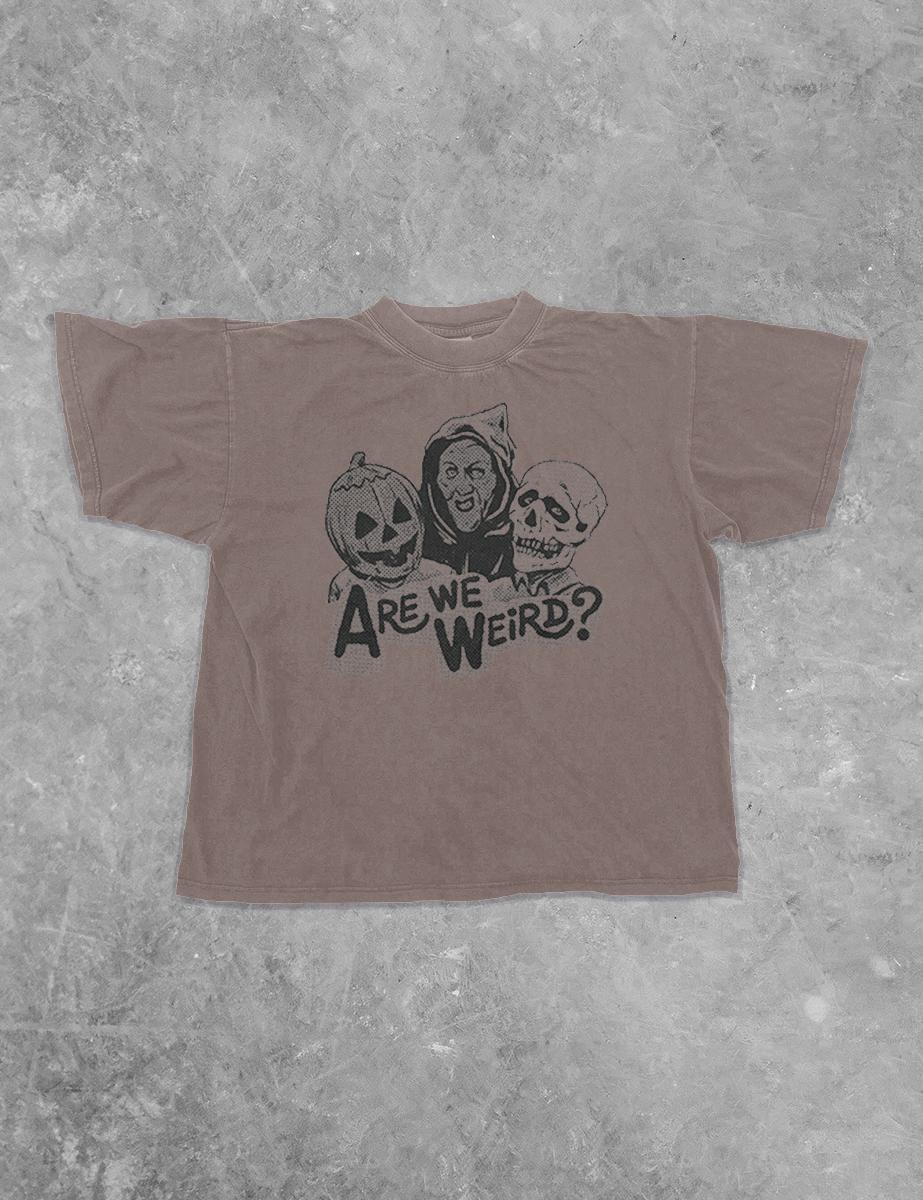Underground Original Design: Are We Weird?, Halloween Boxy Cotton TShirt