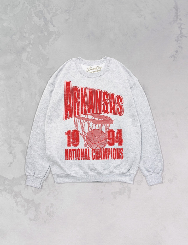 Underground Original Design: Arkansas Basketball National Champ Oversized 90's Sweatshirt